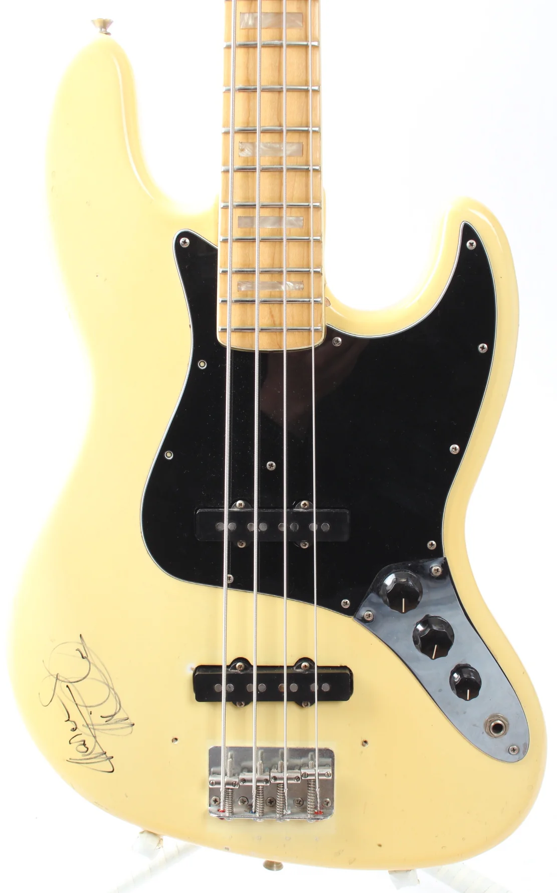 1974 Fender Jazz Bass olympic white - Image 2