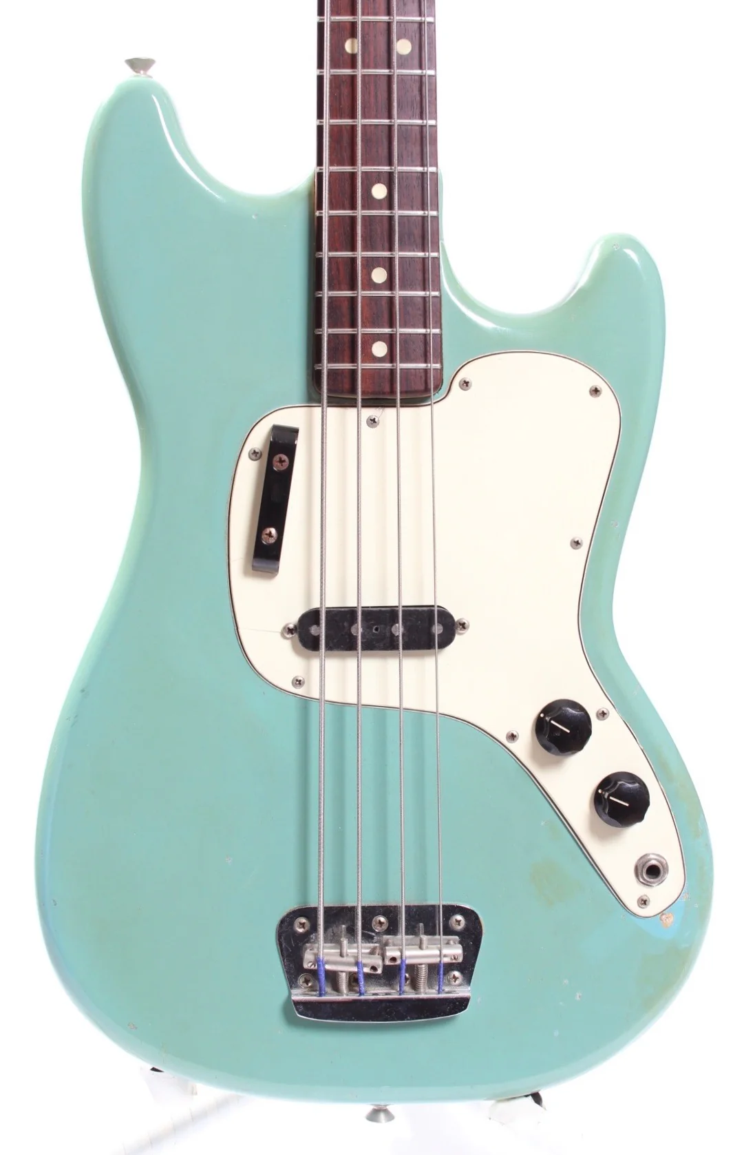 1974 Fender Musicmaster Bass blue - Image 2