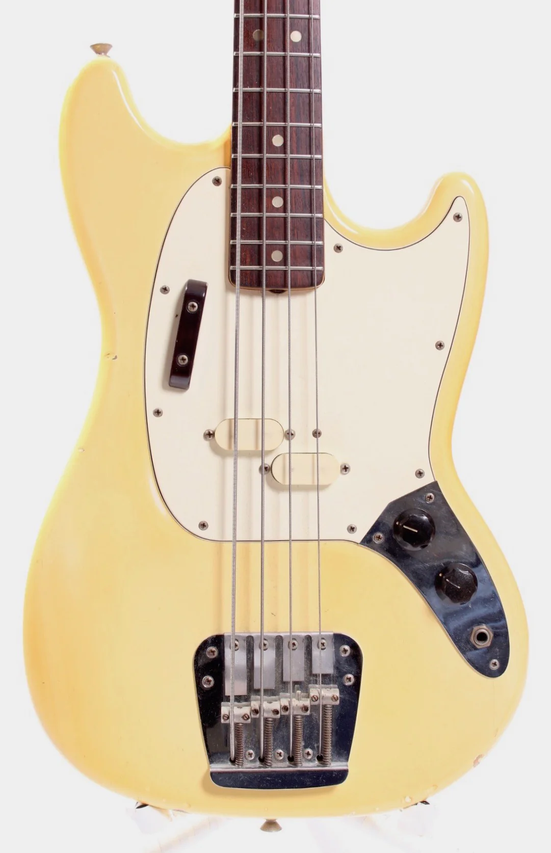 1974 Fender Mustang Bass olympic white - Image 2