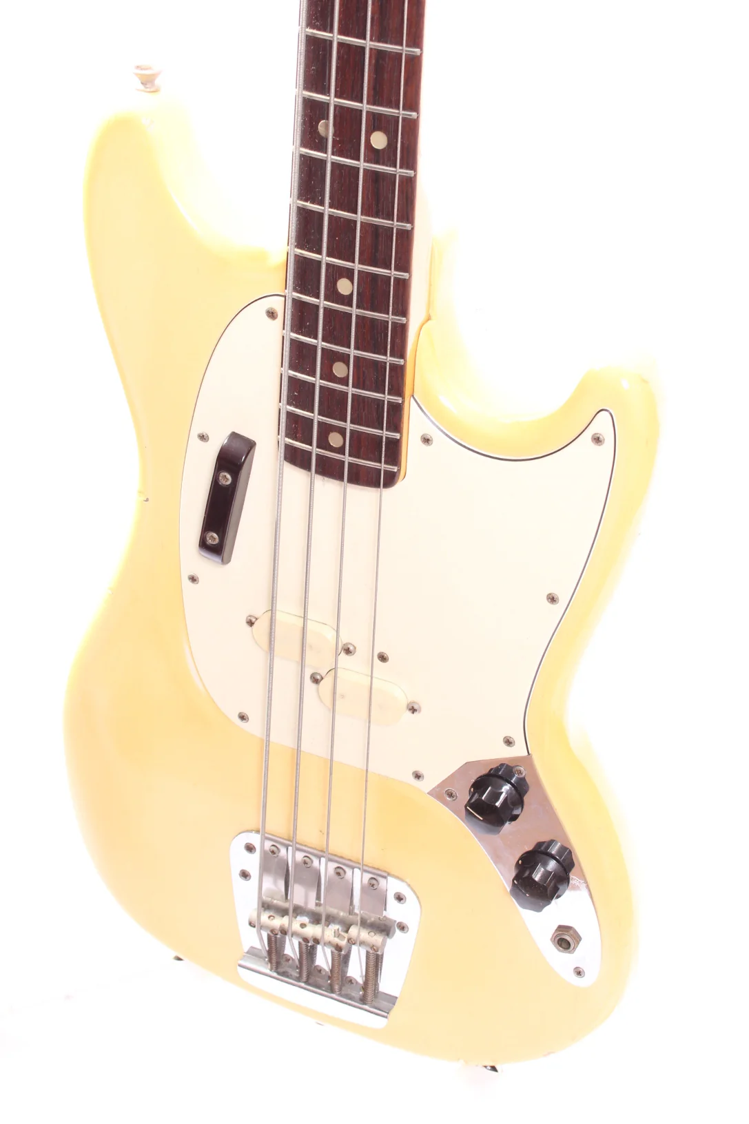 1974 Fender Mustang Bass olympic white - Image 3