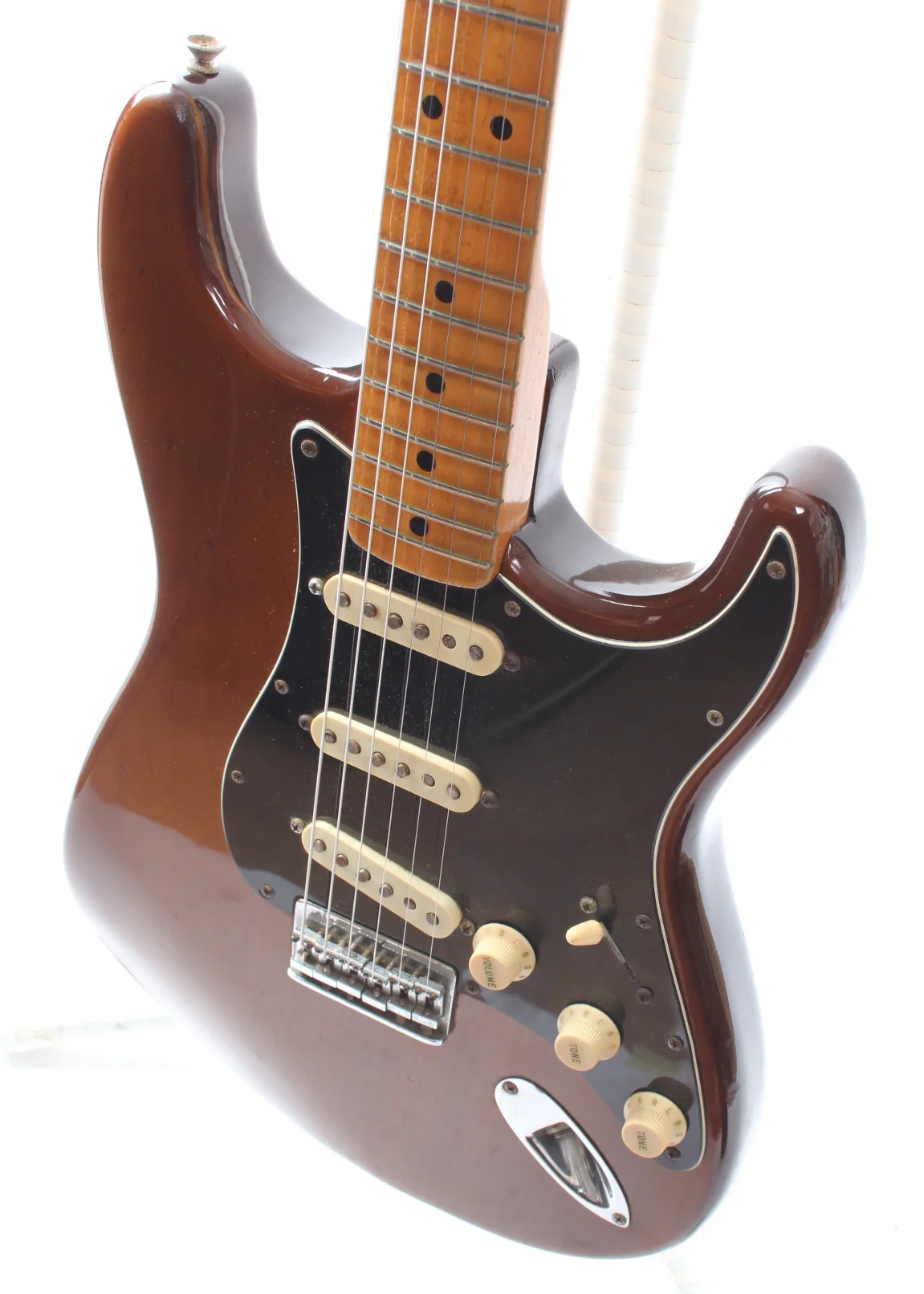 1974 Fender Stratocaster Hardtail mocha brown - Image 3