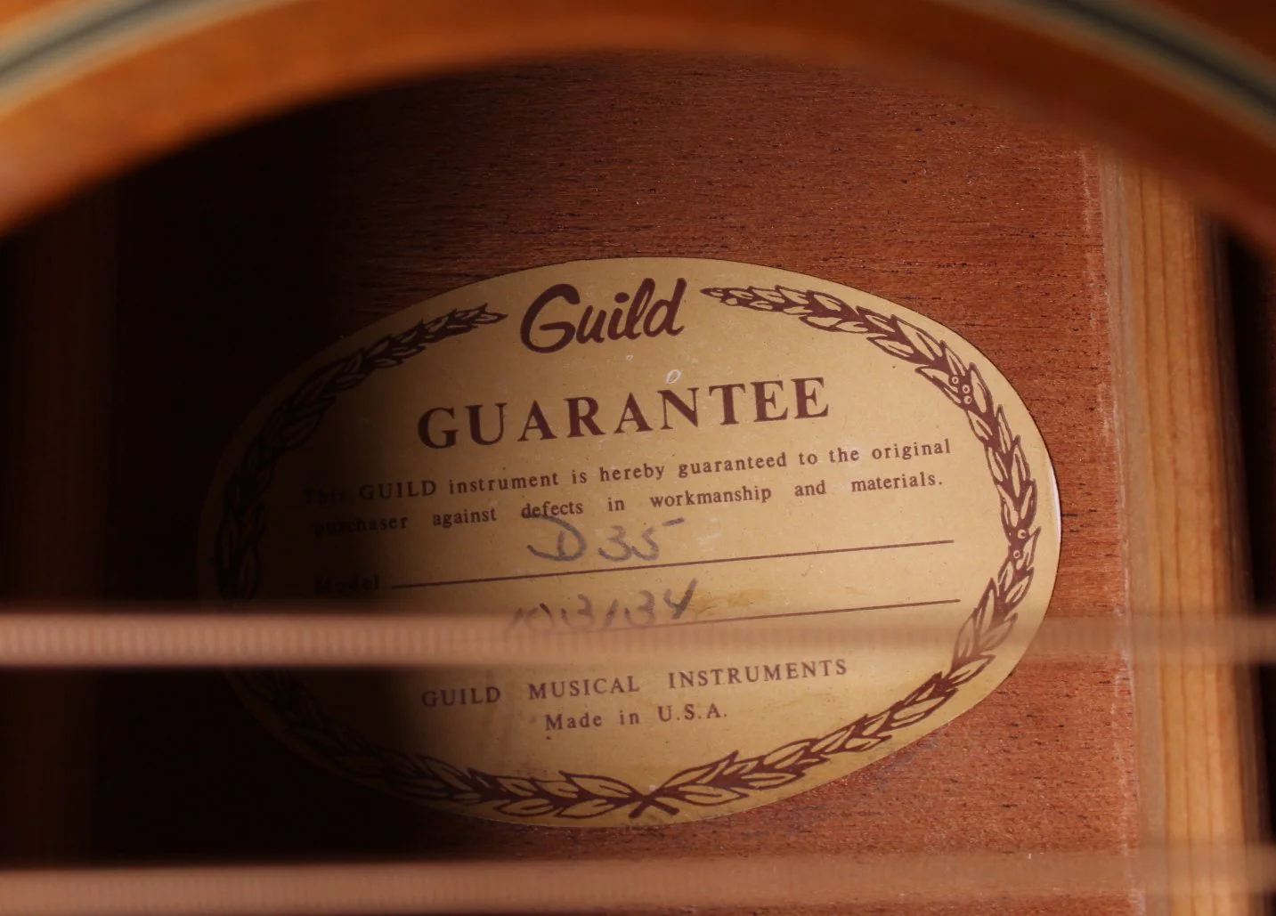1974 Guild D-35 natural - Image 11
