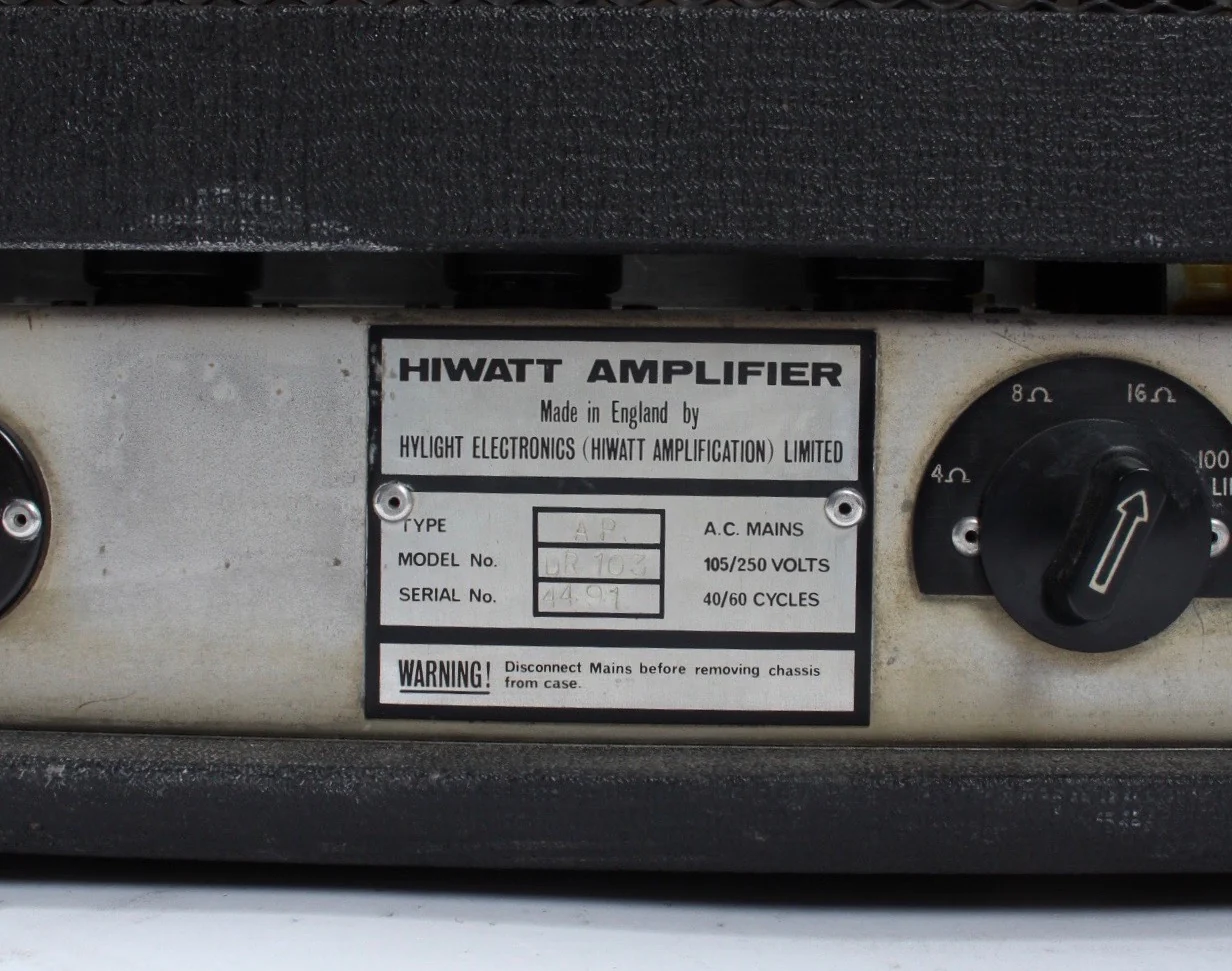 1974 Hiwatt DR103 100w w/ SE4123 4x12" - Image 11