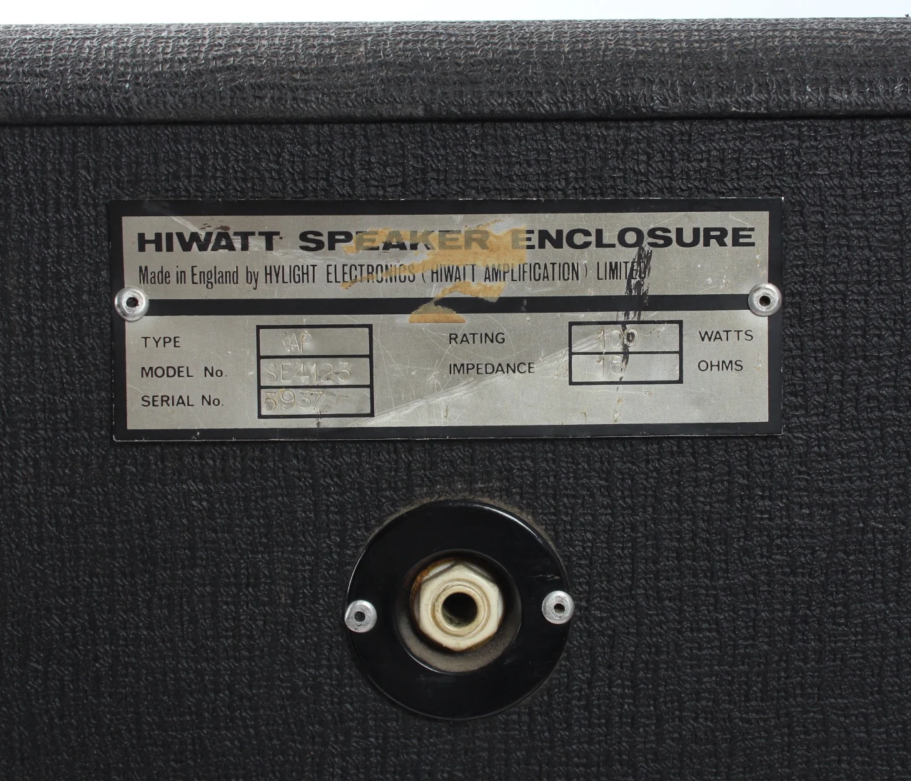 1974 Hiwatt DR103 100w w/ SE4123 4x12" - Image 5