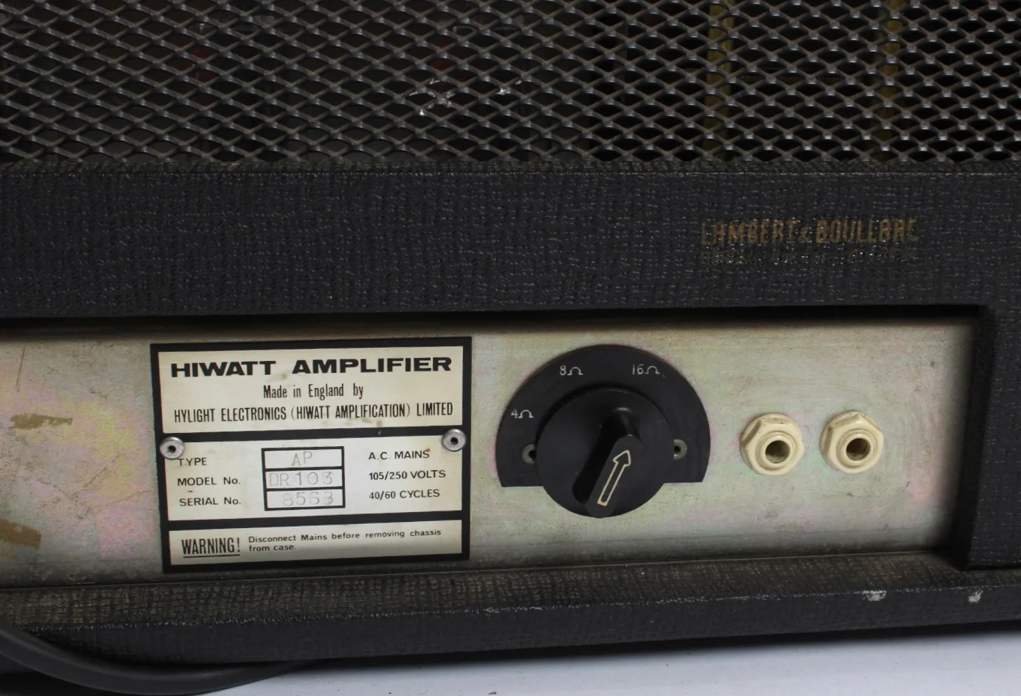 1975 Hiwatt DR103 Custom 100 - Image 7