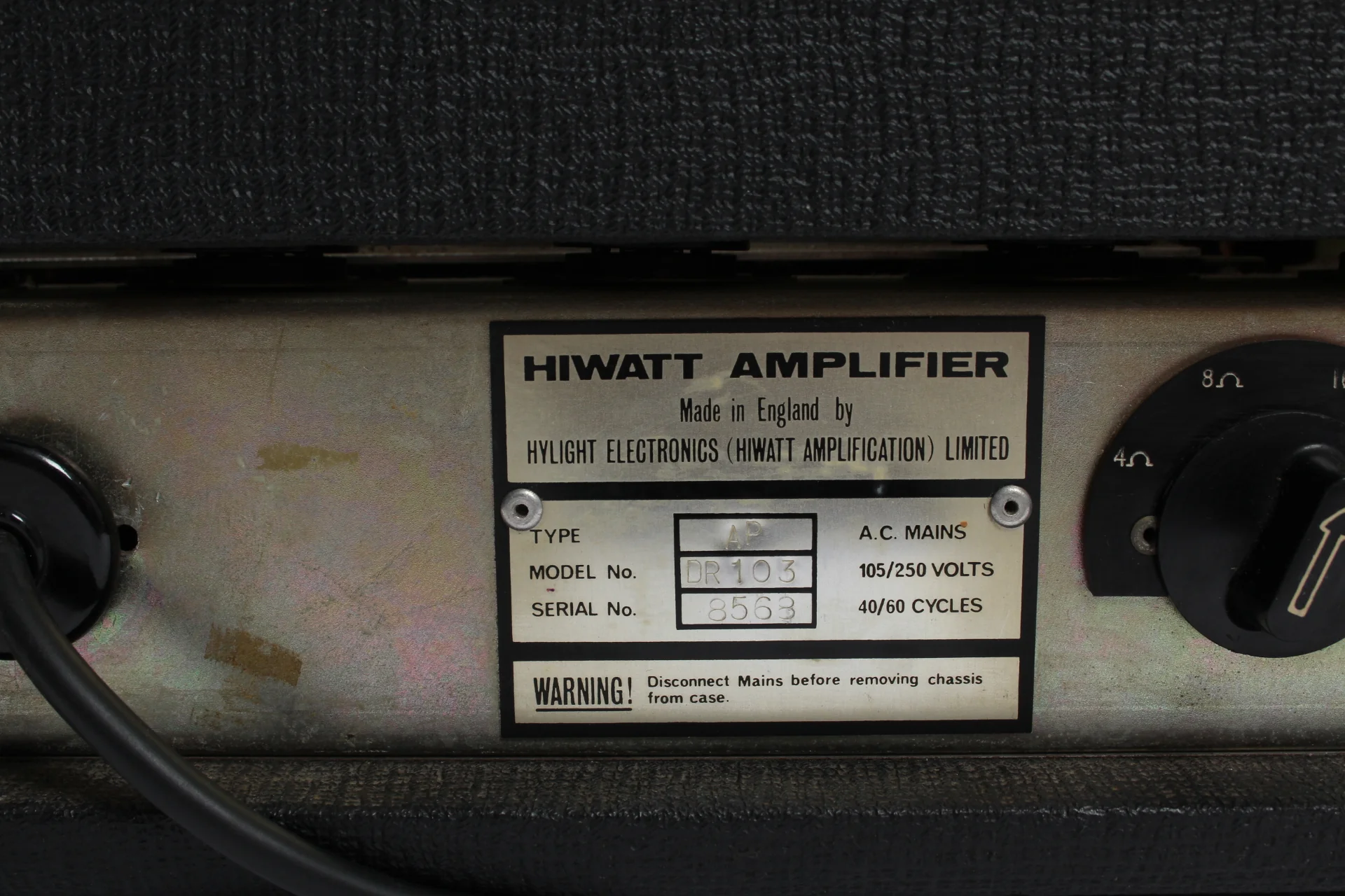 1975 Hiwatt DR103 Custom 100 - Image 9