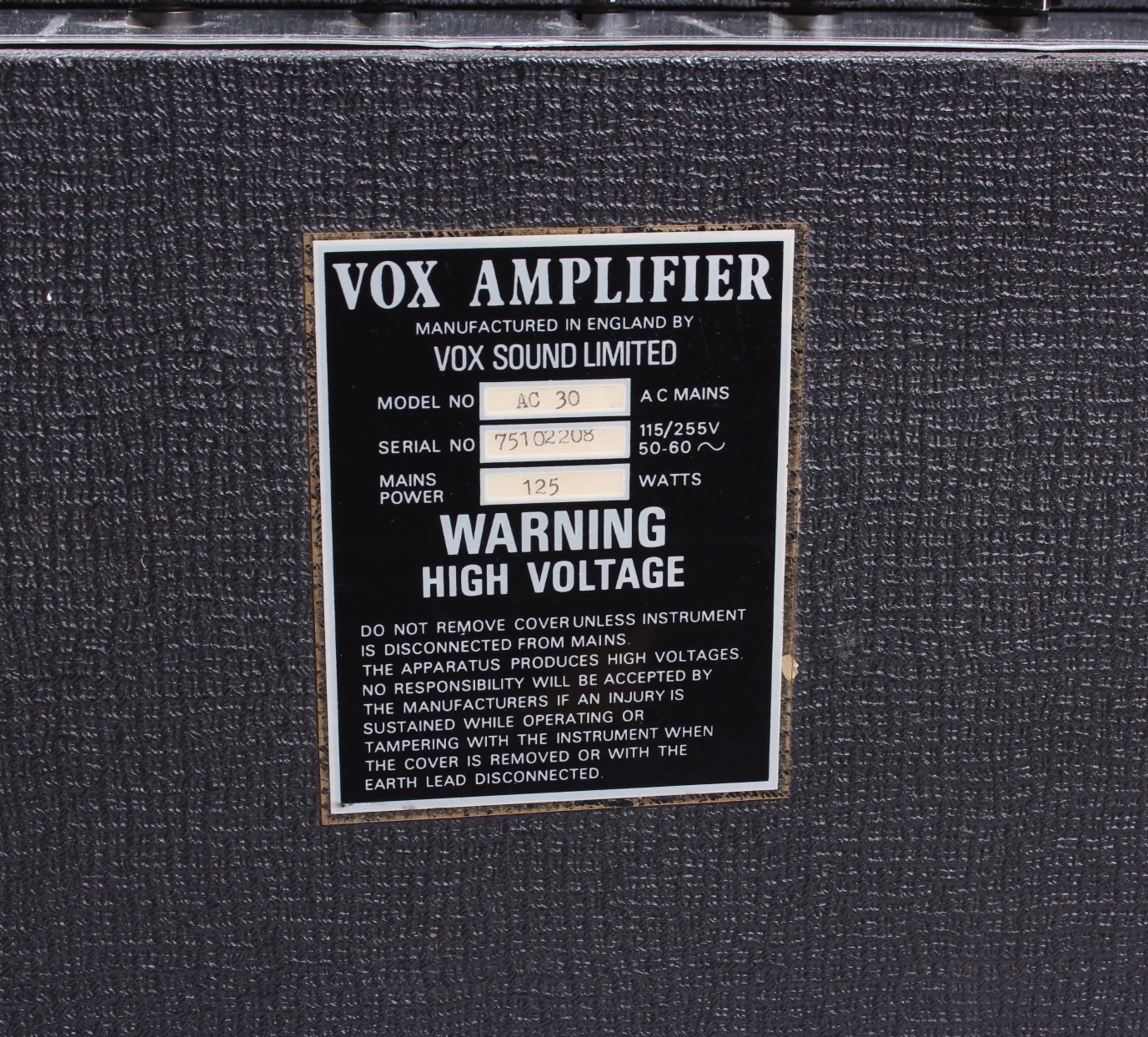 1975 Vox AC30 Top Boost handwired silver alnico - Image 6