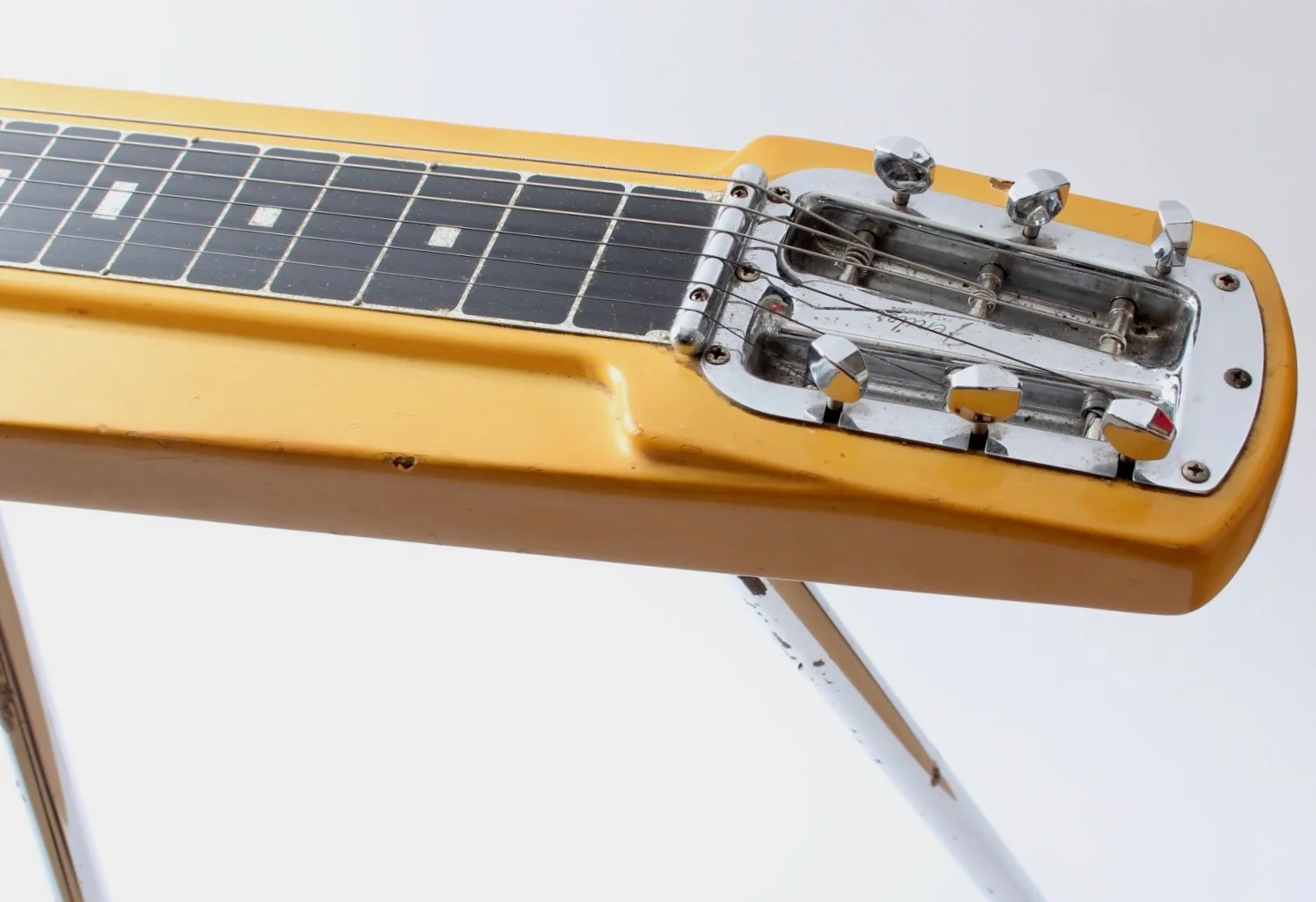 1976 Fender Deluxe 6 Console Lap Steel olympic white - Image 7