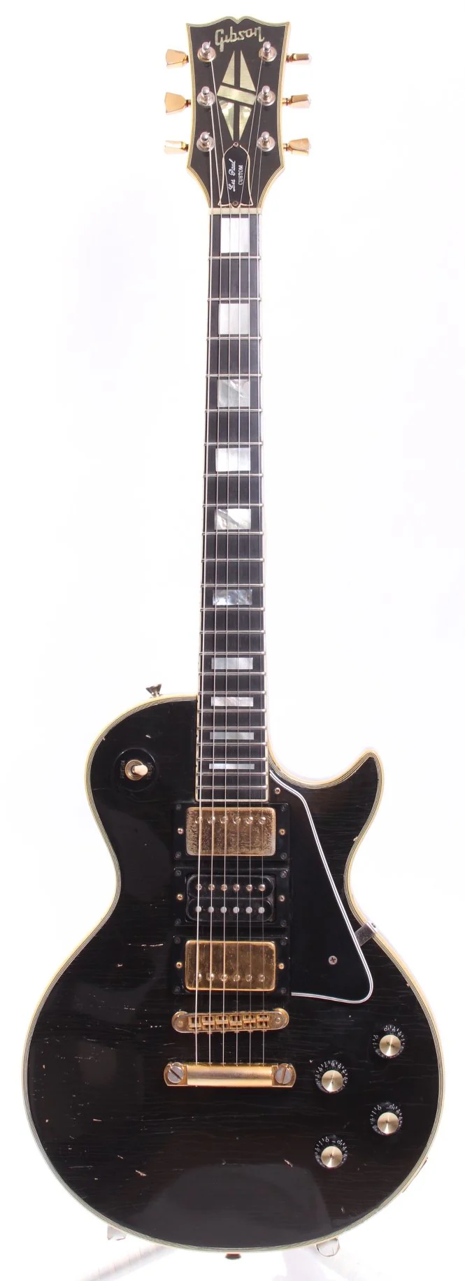 1976 Gibson Les Paul Custom three pickups ebony