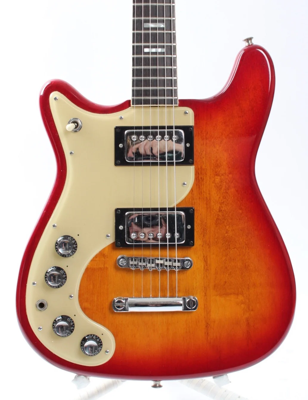1977 Epiphone Wilshire lefty cherry sunburst - Image 2