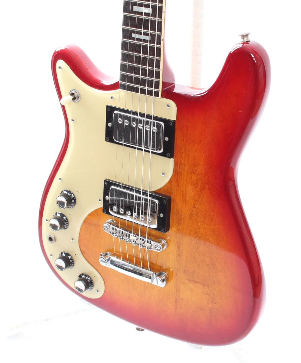 1977 Epiphone Wilshire lefty cherry sunburst - Image 3