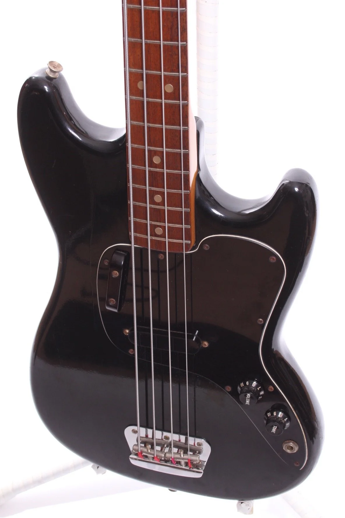 1977 Fender Musicmaster Bass black - Image 3