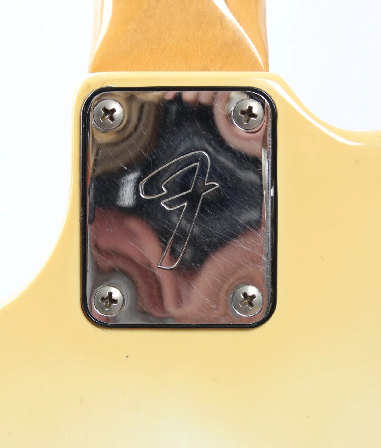 1977 Fender Musicmaster Bass Jazz mod white - Image 9