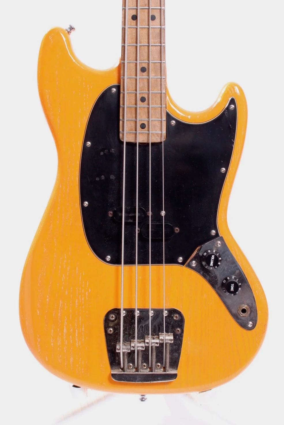 1977 Fender Mustang Bass butterscotch orange peel - Image 2