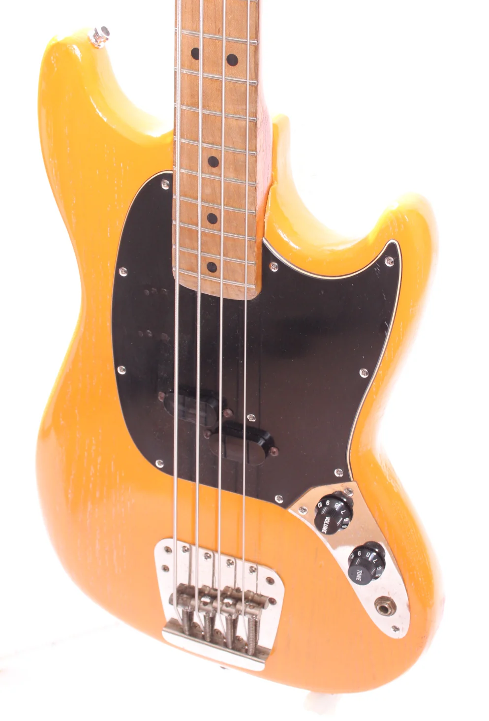 1977 Fender Mustang Bass butterscotch orange peel - Image 3