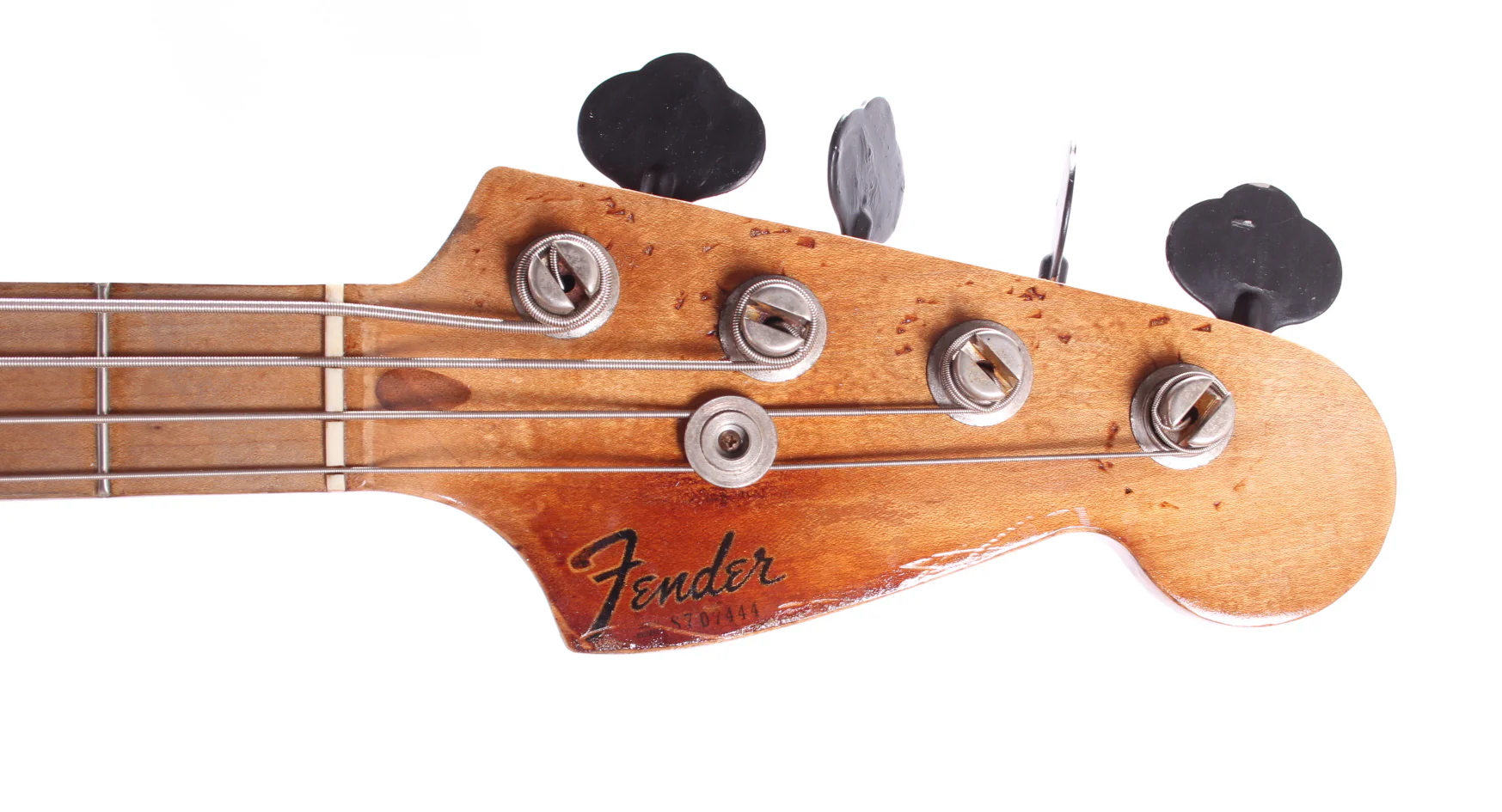 1977 Fender Mustang Bass butterscotch orange peel - Image 5