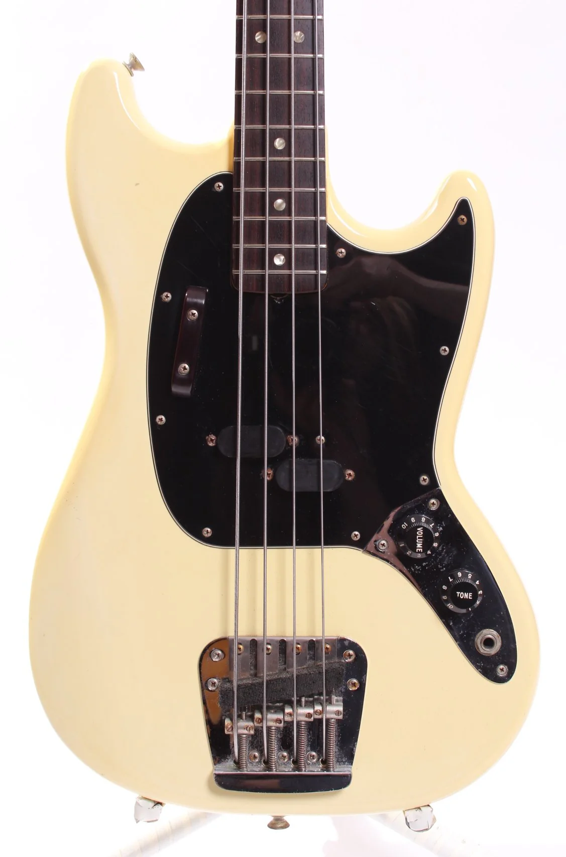 1977 Fender Mustang Bass olympic white - Image 2