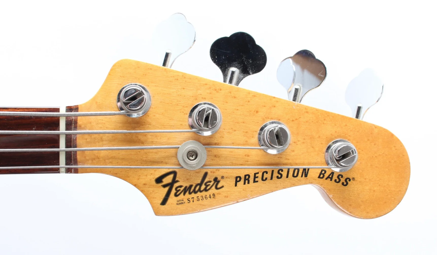 1977 Fender Precision Bass Fretless olympic white - Image 5
