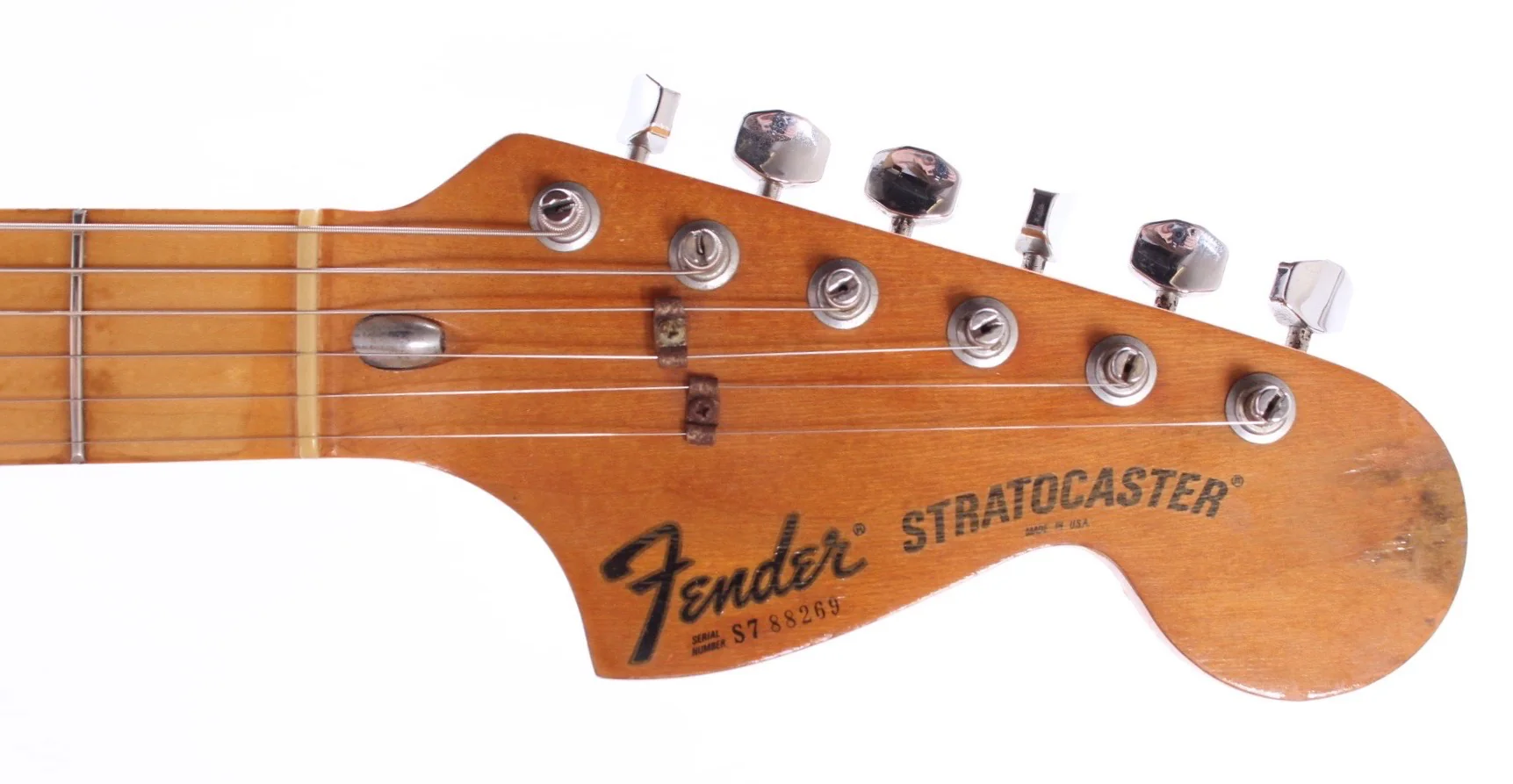 1977 Fender Stratocaster hardtail mocha brown - Image 5