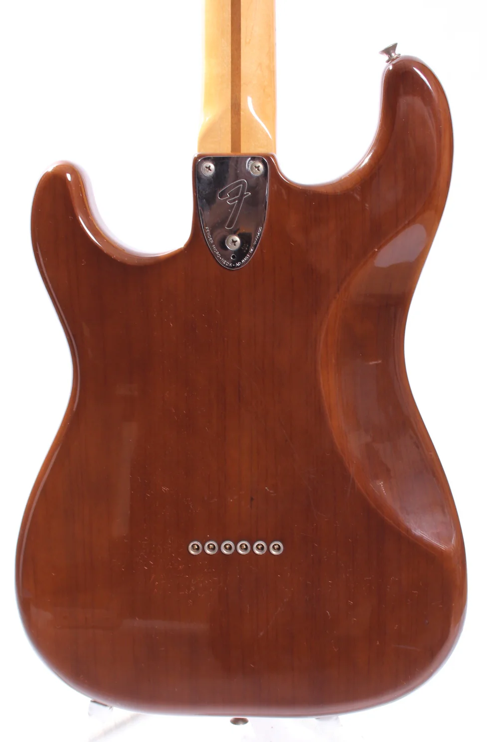 1977 Fender Stratocaster hardtail mocha brown - Image 7