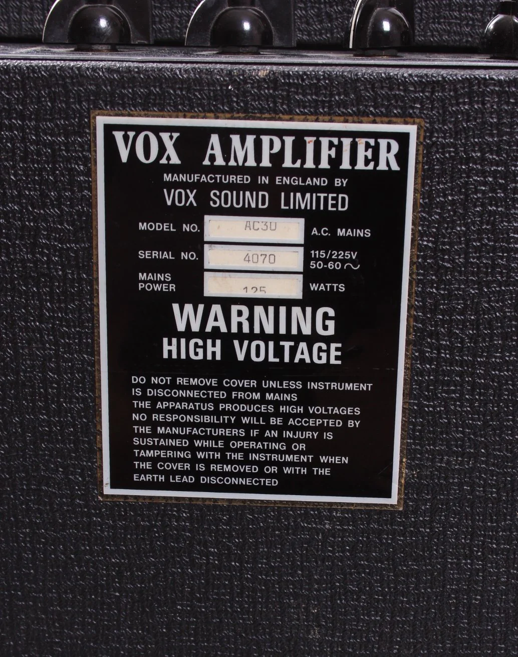 1977 Vox AC30TB - Image 5