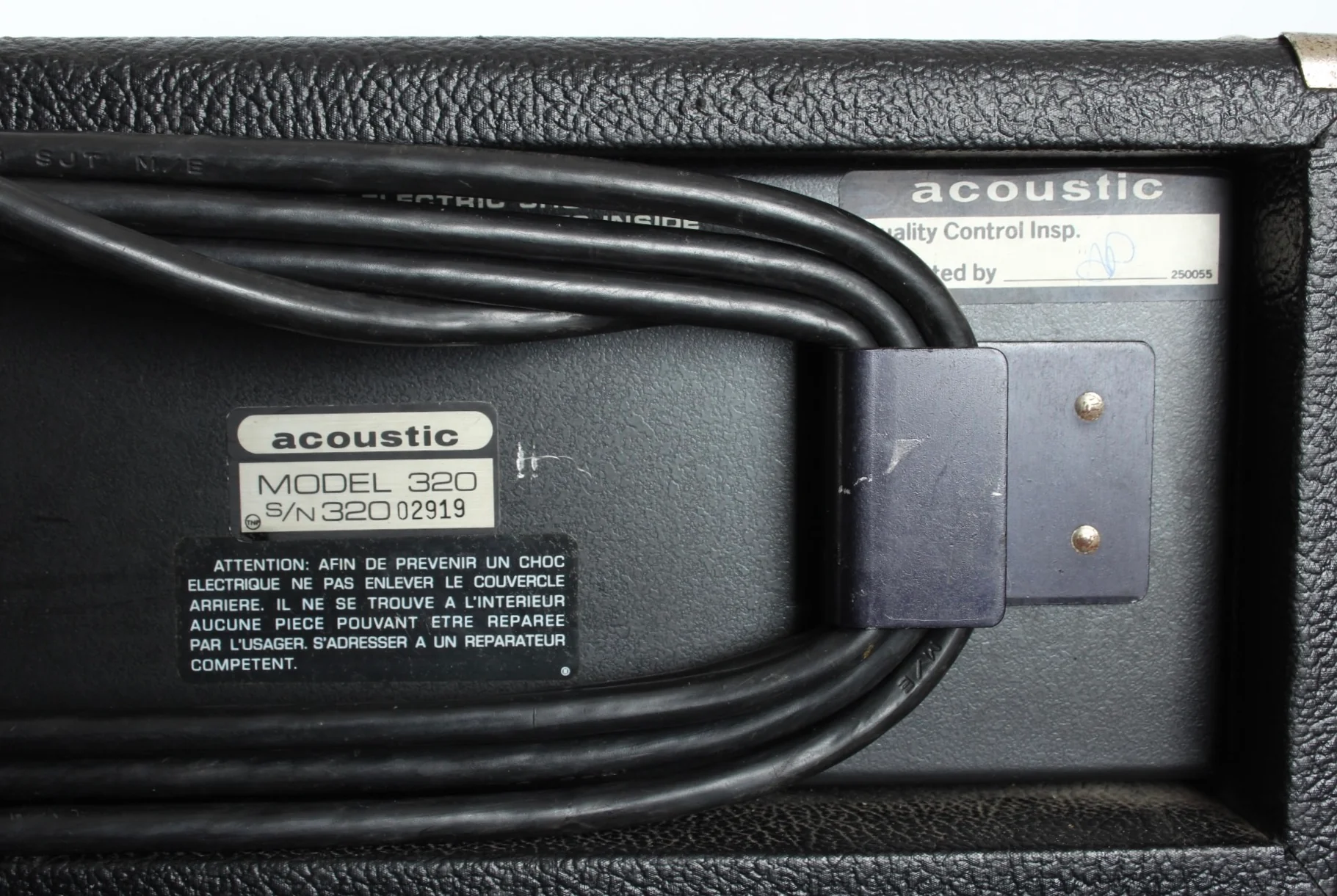 1978 Acoustic Control Corp 320 Head and 408 cabinet - Image 14