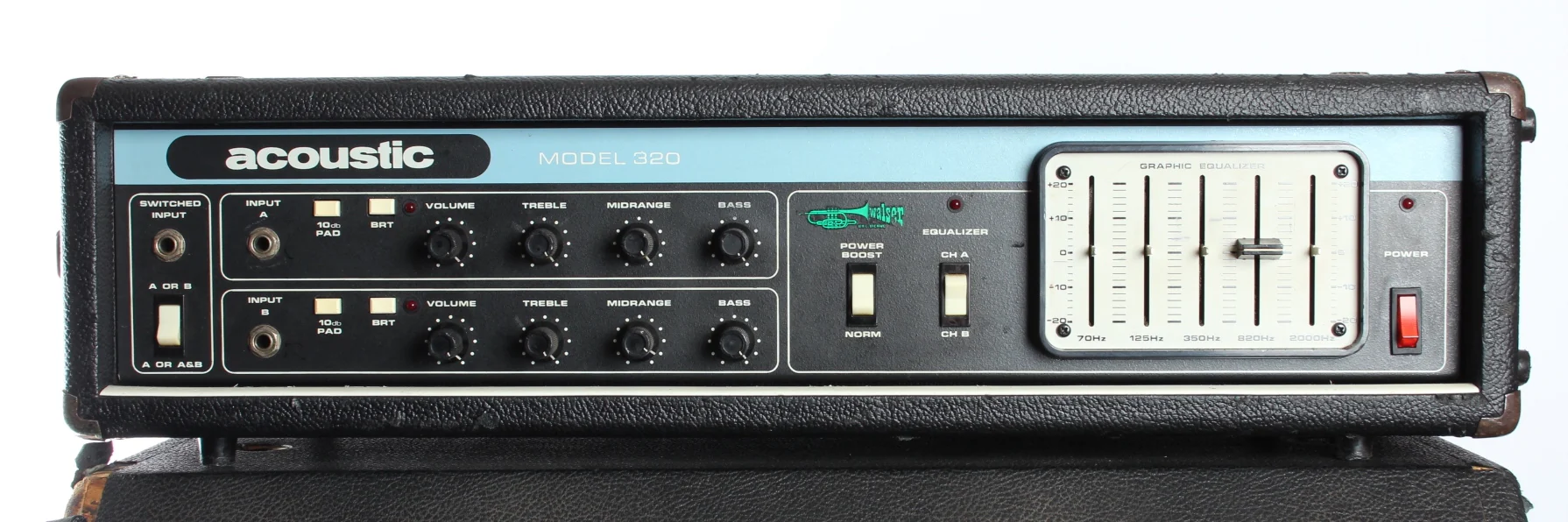 1978 Acoustic Control Corp 320 Head and 408 cabinet - Image 17