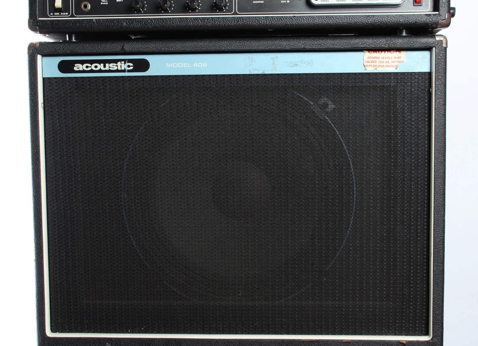 1978 Acoustic Control Corp 320 Head and 408 cabinet - Image 8
