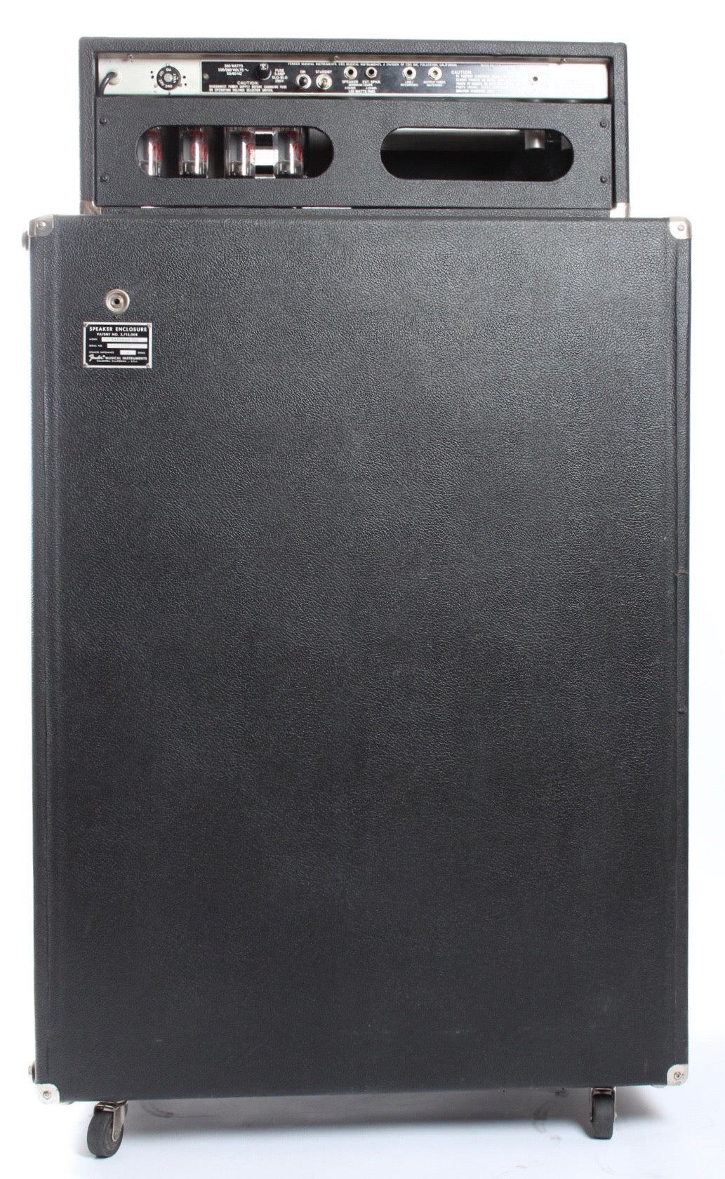 1978 Fender Bassman 135 w/ 4x12 pyramid cabinet silverface - Image 10