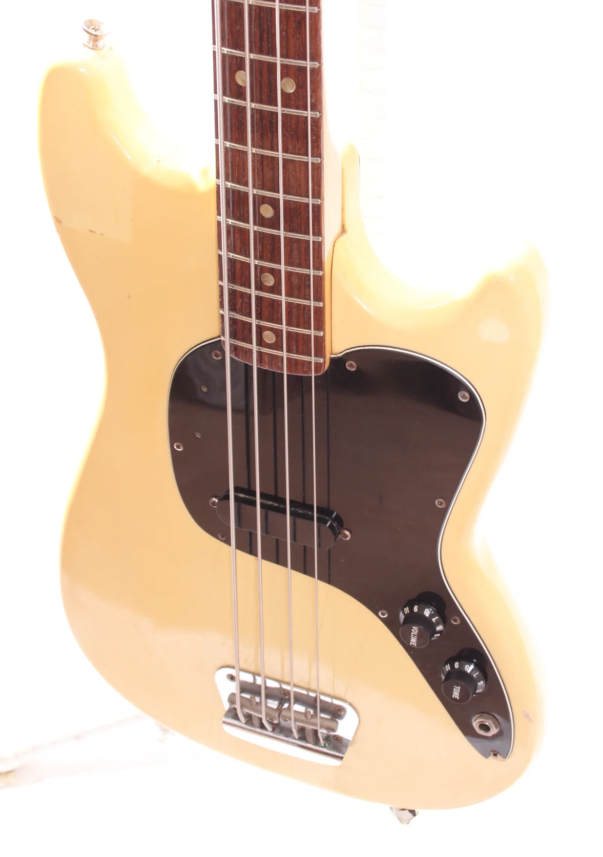 1978 Fender Musicmaster Bass olympic white - Image 3