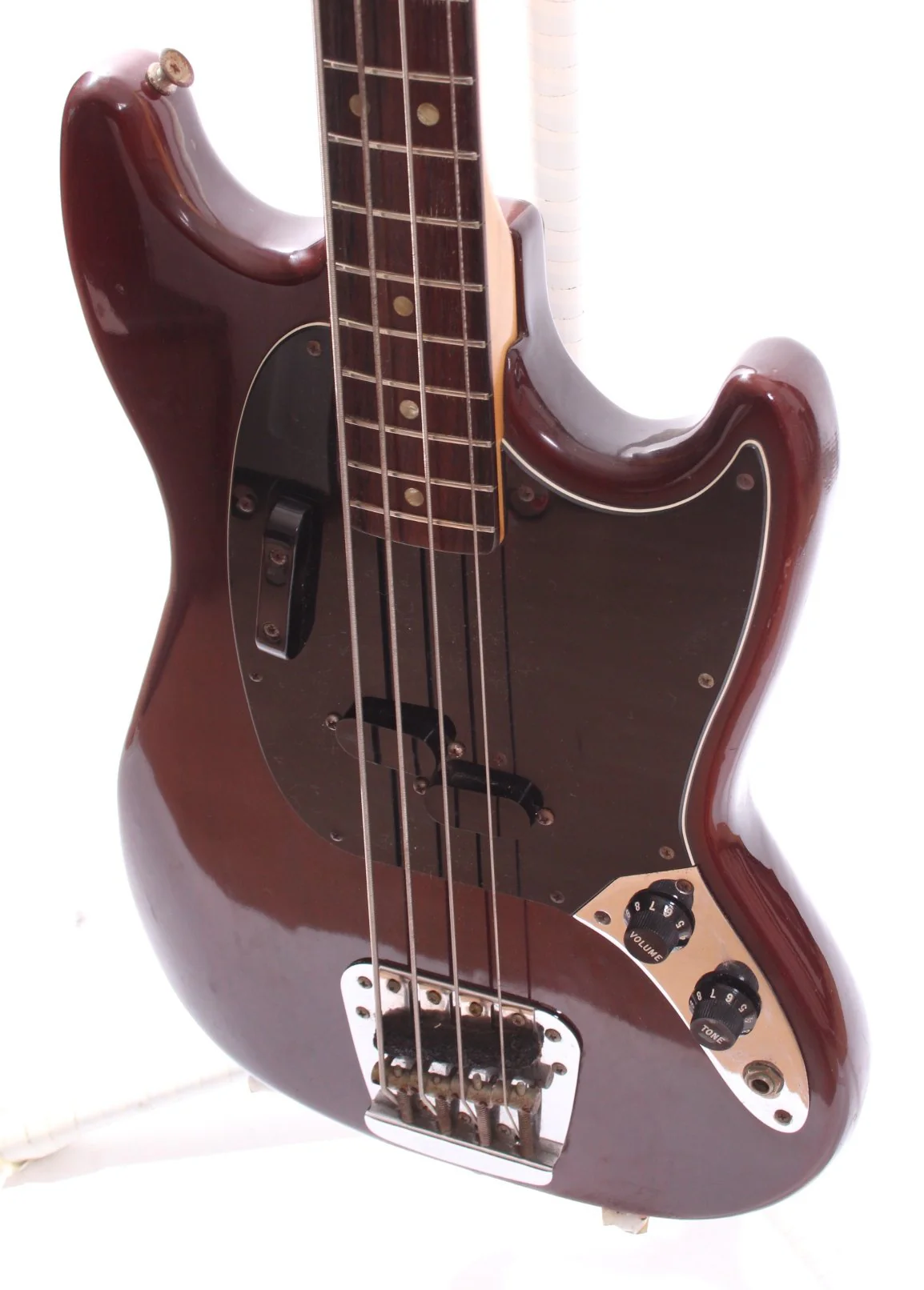 1978 Fender Mustang Bass mocha brown - Image 3