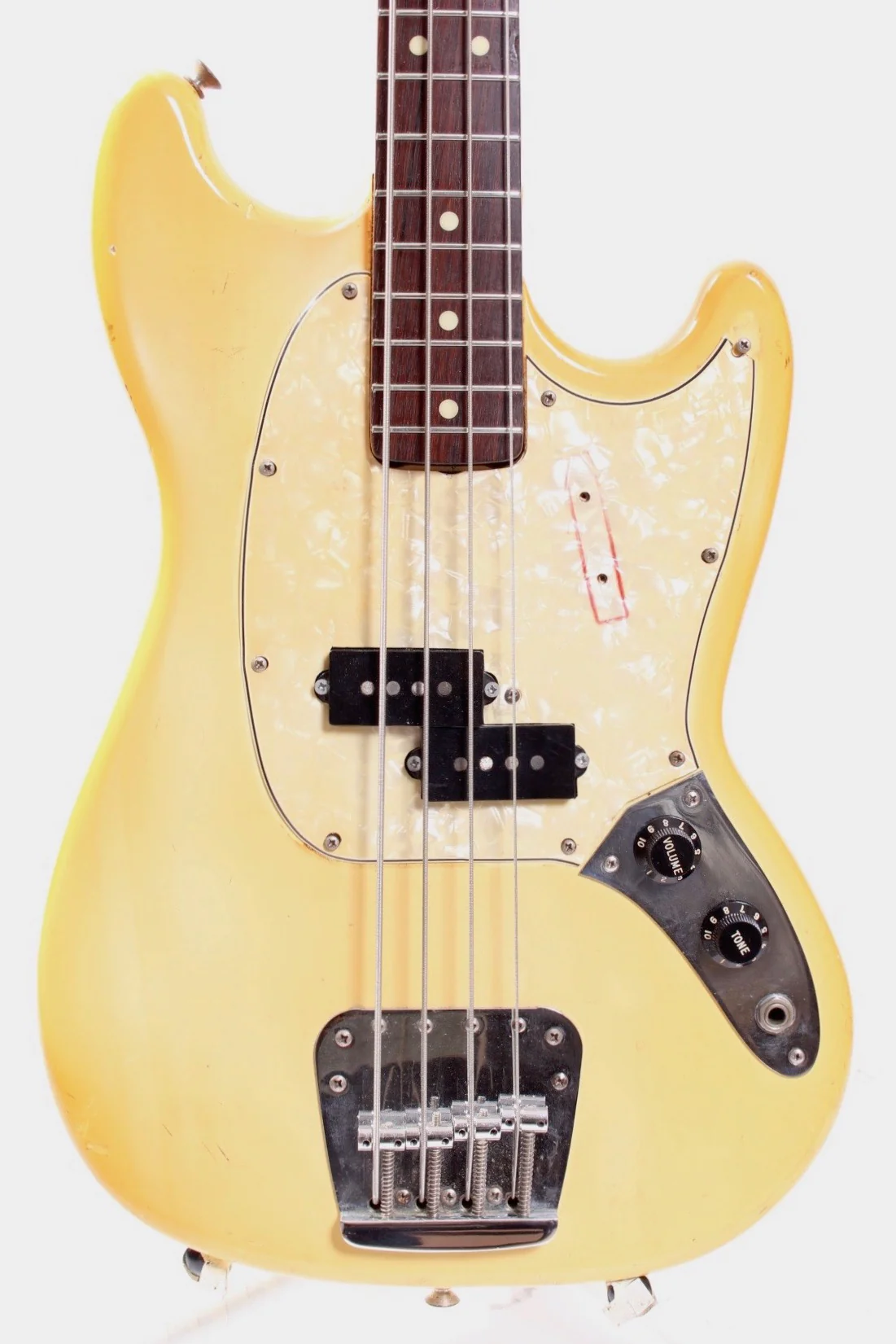 1978 Fender Mustang Bass olympic white - Image 2