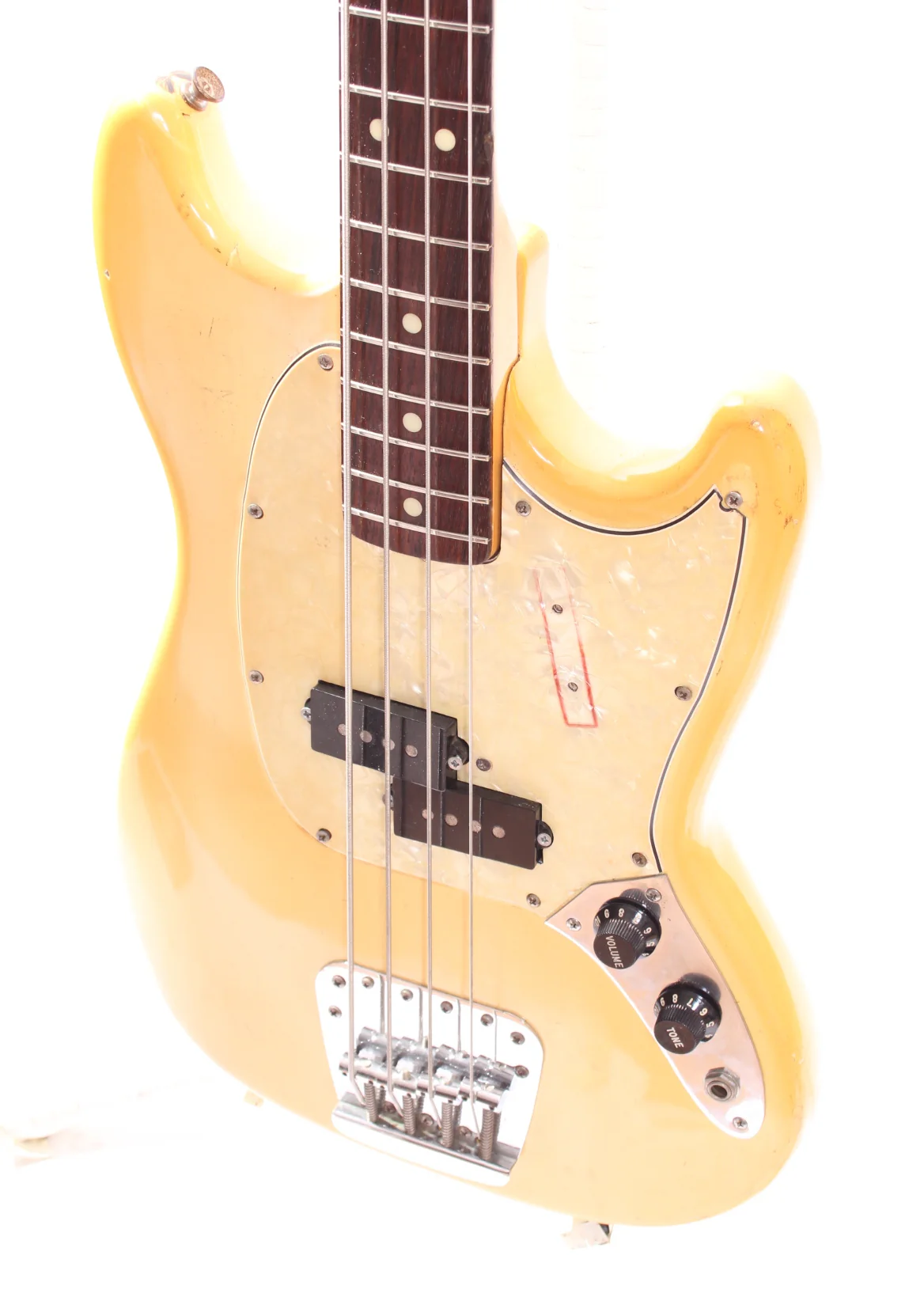 1978 Fender Mustang Bass olympic white - Image 3