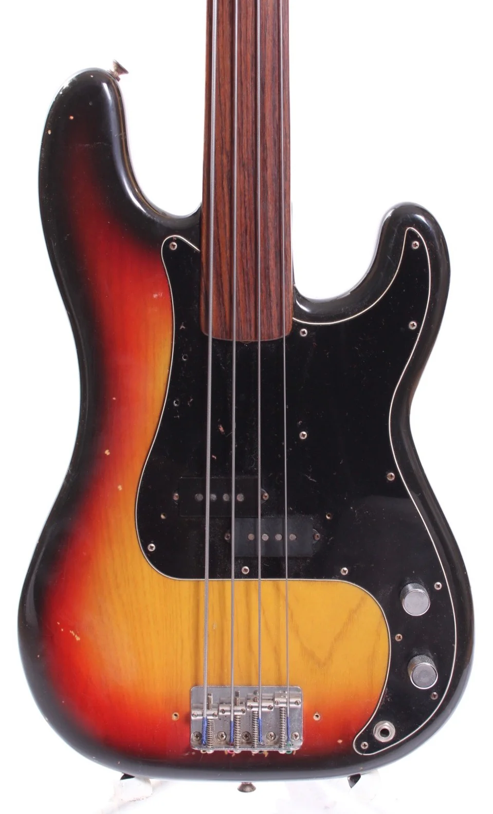 1978 Fender Precision Bass fretless sunburst - Image 2