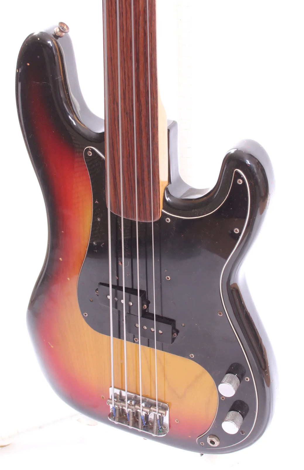 1978 Fender Precision Bass fretless sunburst - Image 3