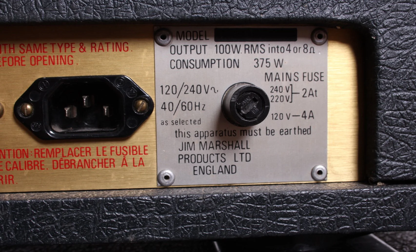 1978 Marshall JMP 100w 2203 w/cabinet - Image 8