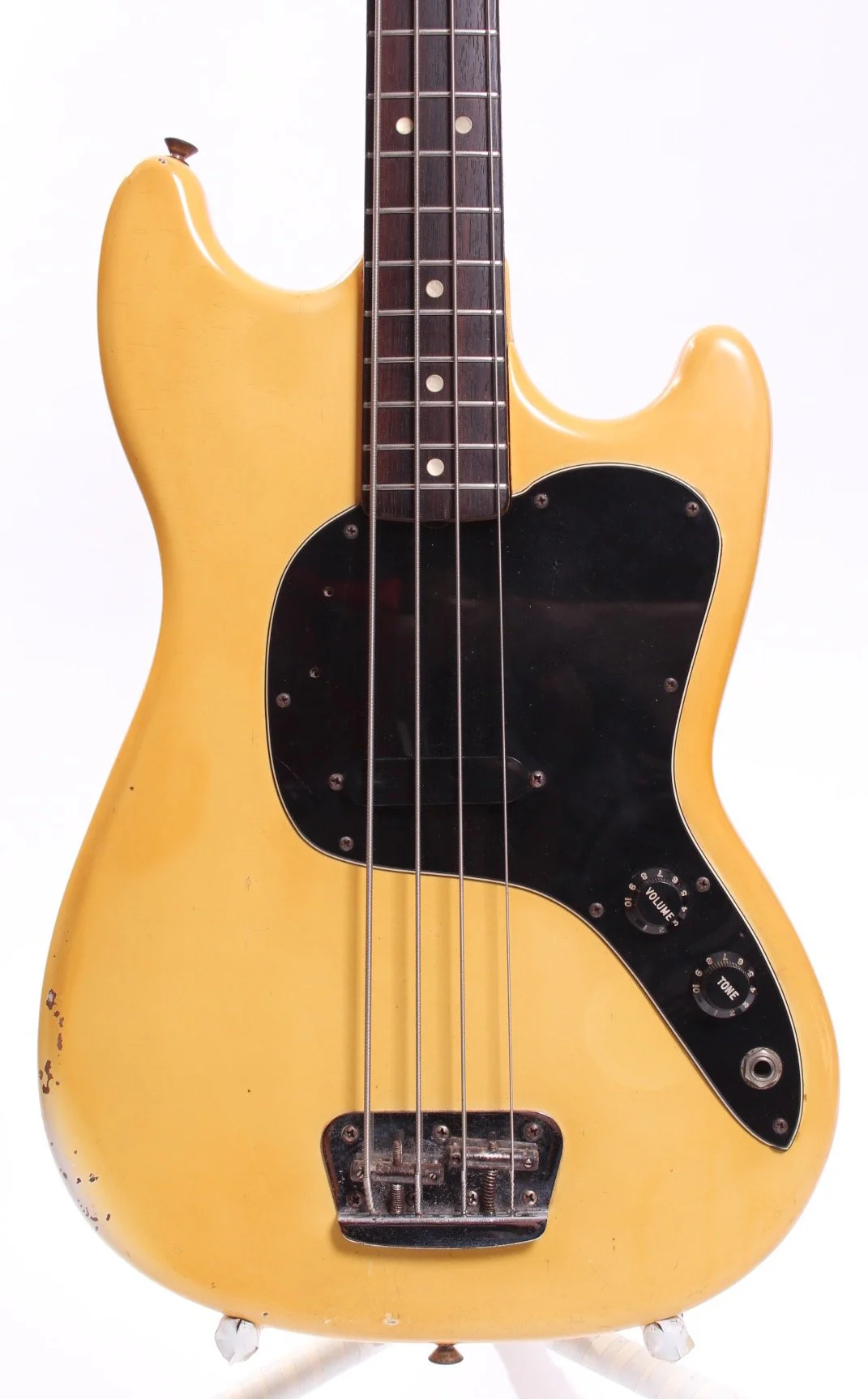 1979 Fender Musicmaster Bass olympic white - Image 2