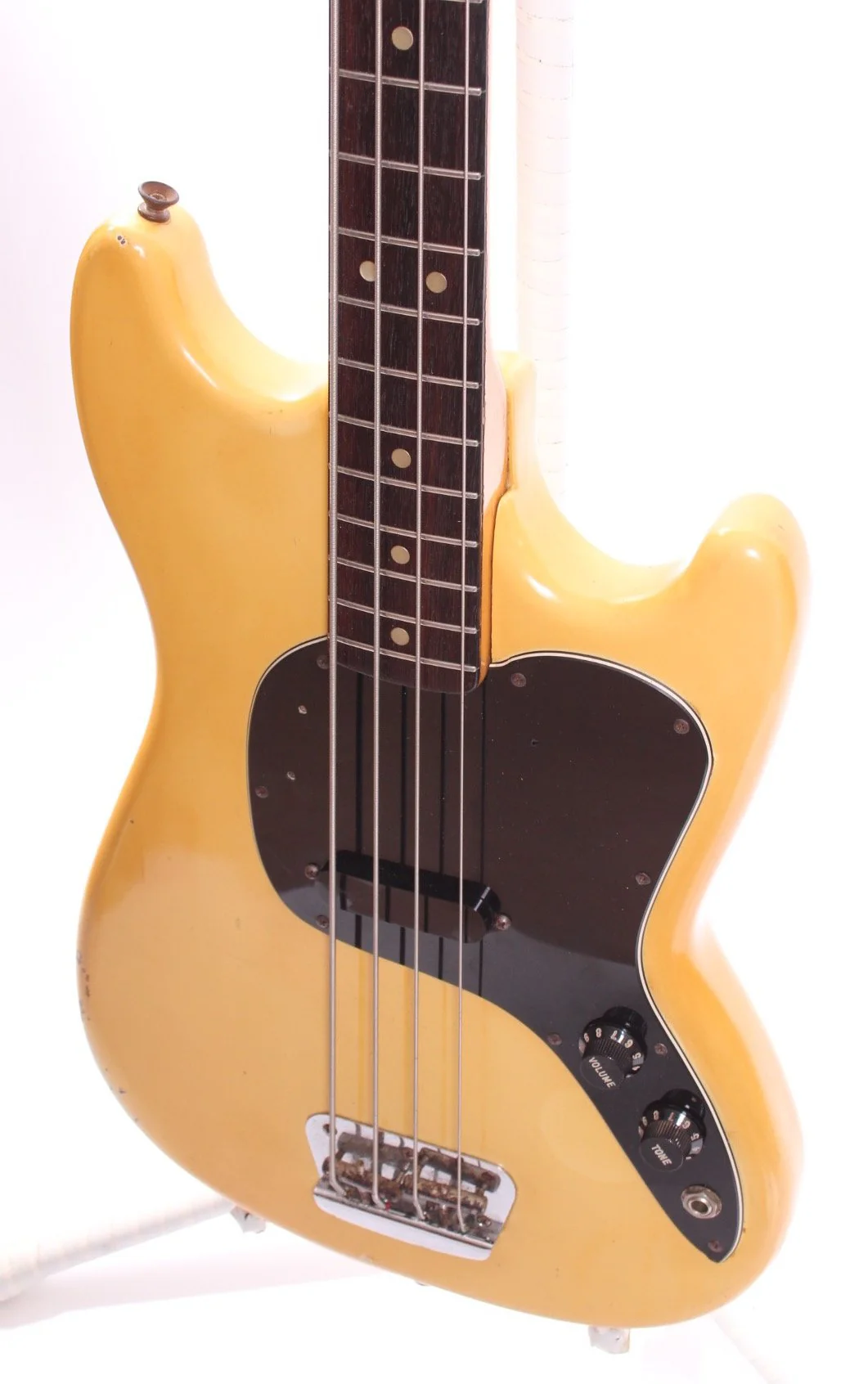 1979 Fender Musicmaster Bass olympic white - Image 3
