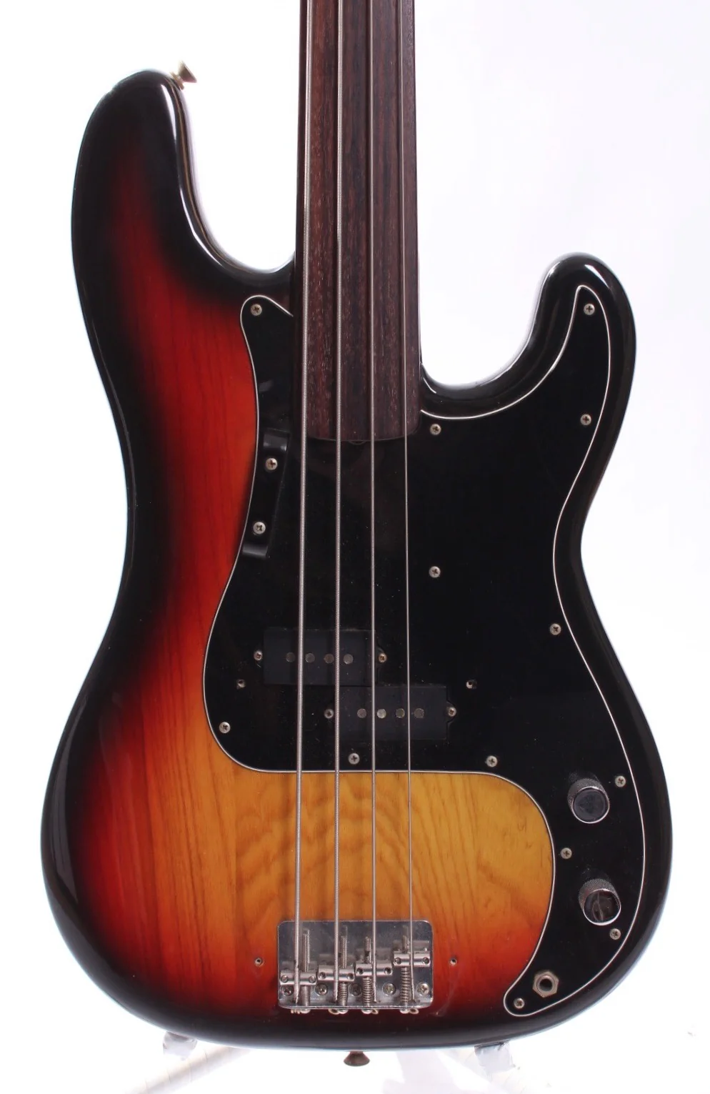 1979 Fender Precision Bass fretless sunburst - Image 2