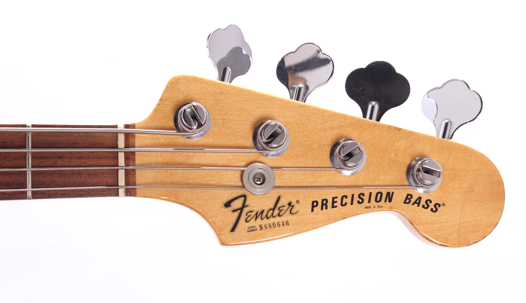 1979 Fender Precision Bass natural brown stain - Image 5