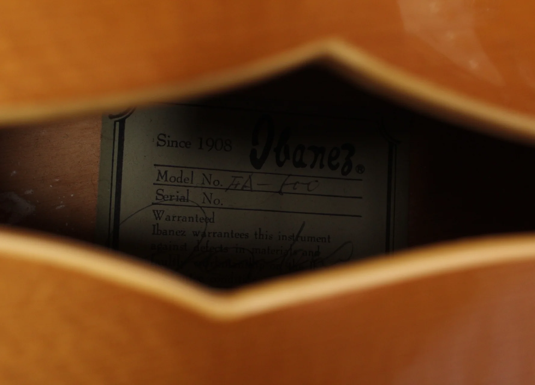 1979 Ibanez FA-500 NT natural - Image 11