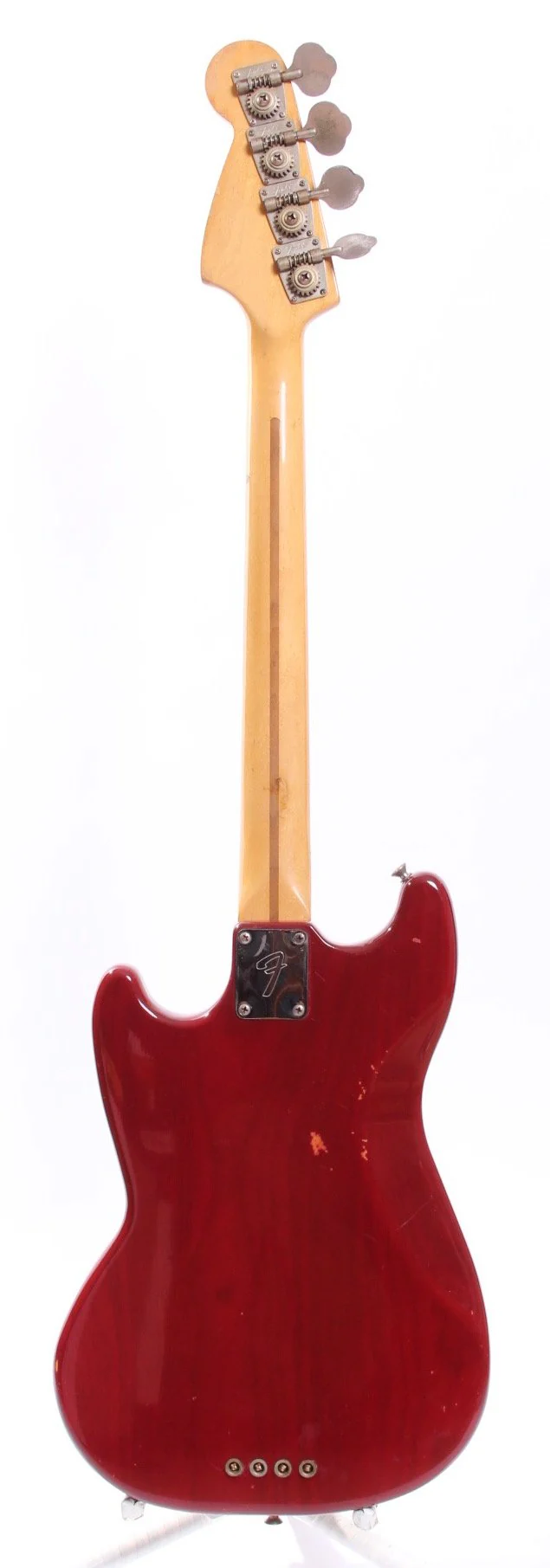 1980 Fender Mustang Bass translucent red - Image 6