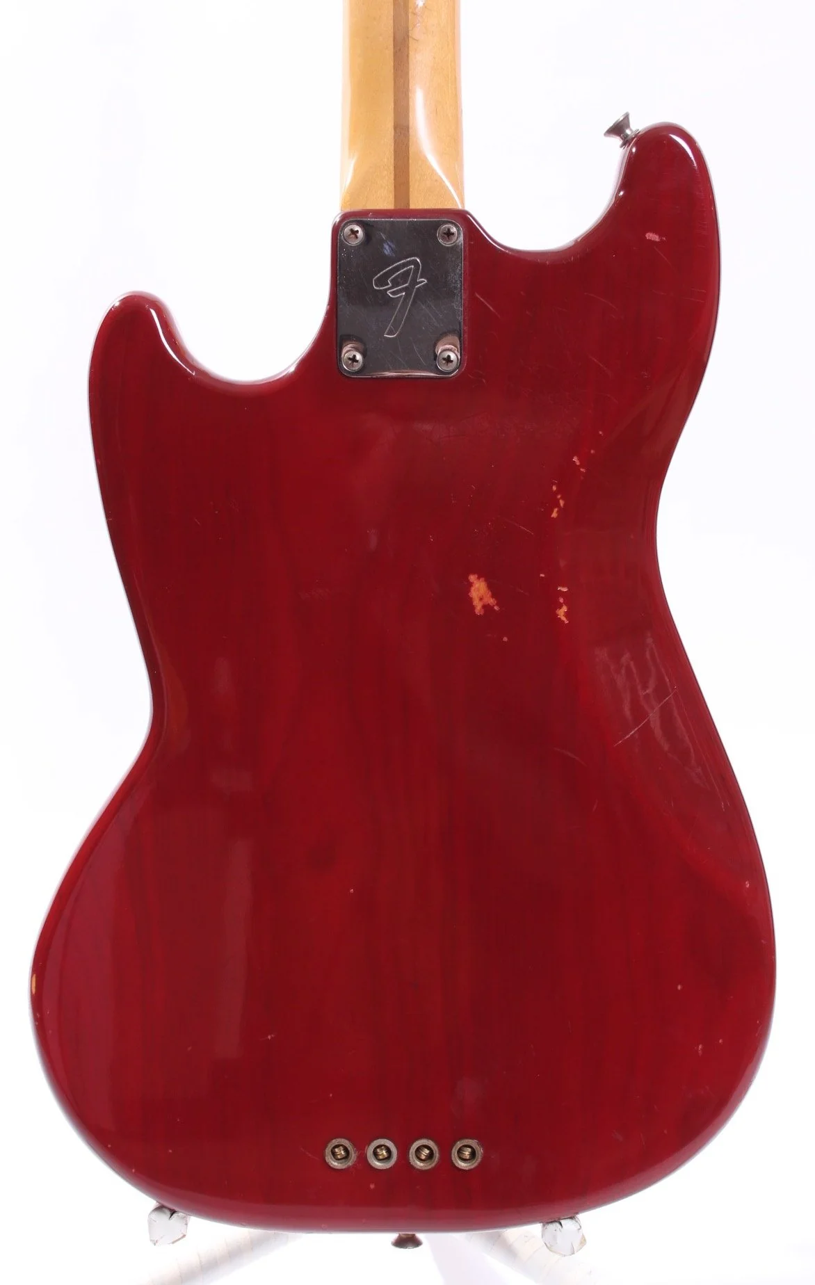 1980 Fender Mustang Bass translucent red - Image 7