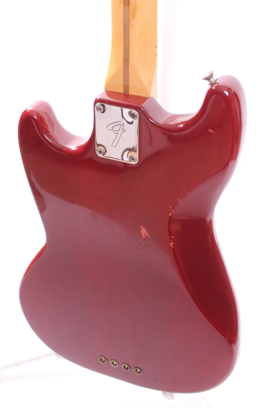 1980 Fender Mustang Bass translucent red - Image 8