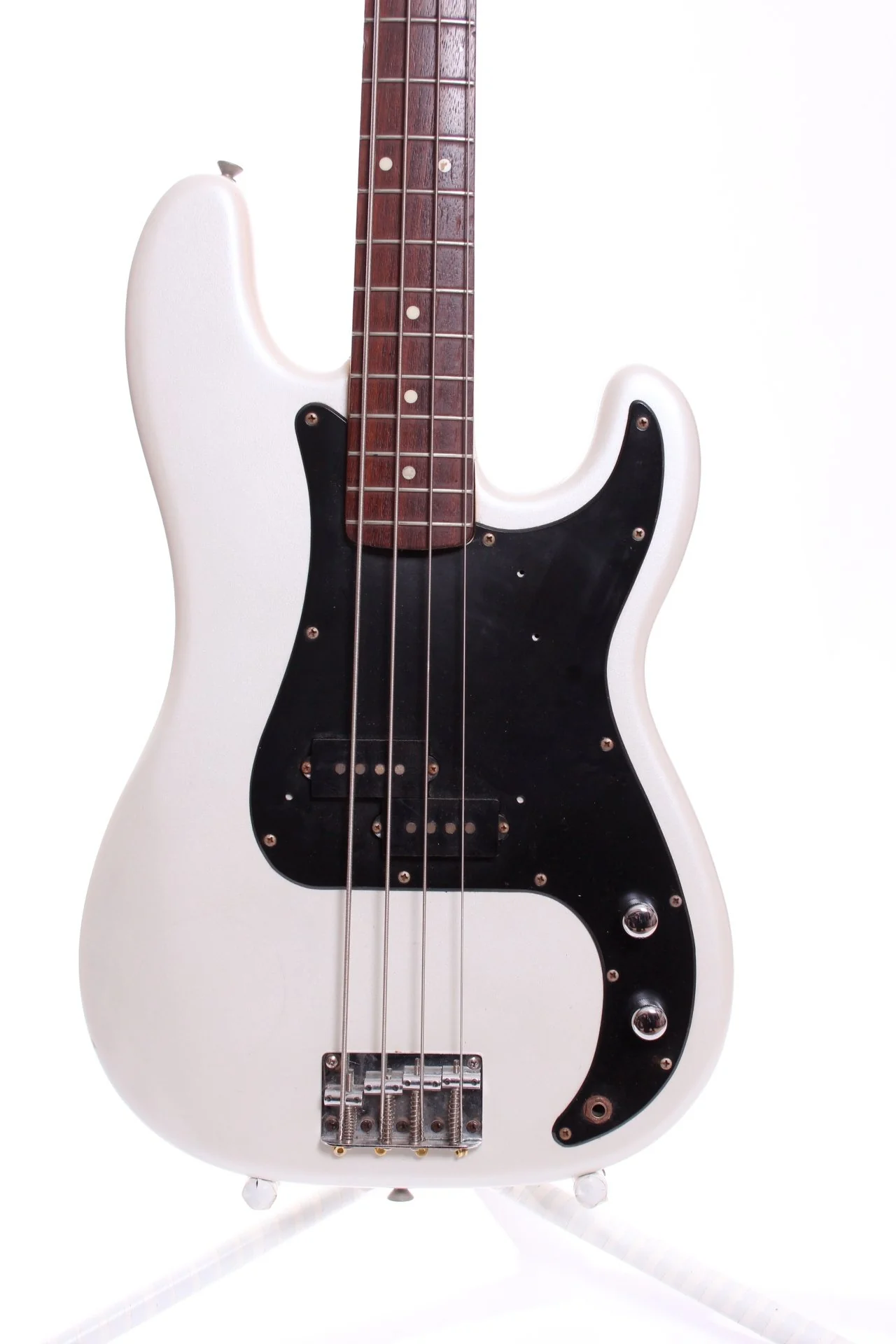 1980 Fernandes '64 Reissue Precision Bass pearl white - Image 2