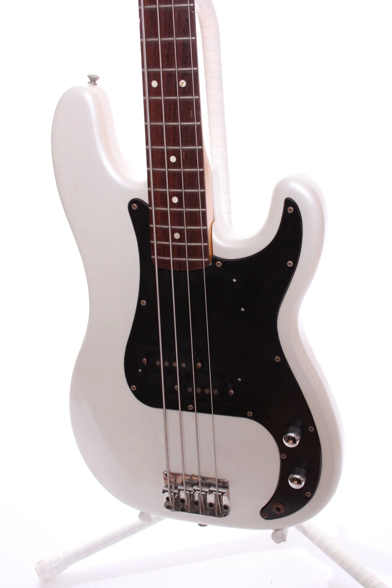 1980 Fernandes '64 Reissue Precision Bass pearl white - Image 3