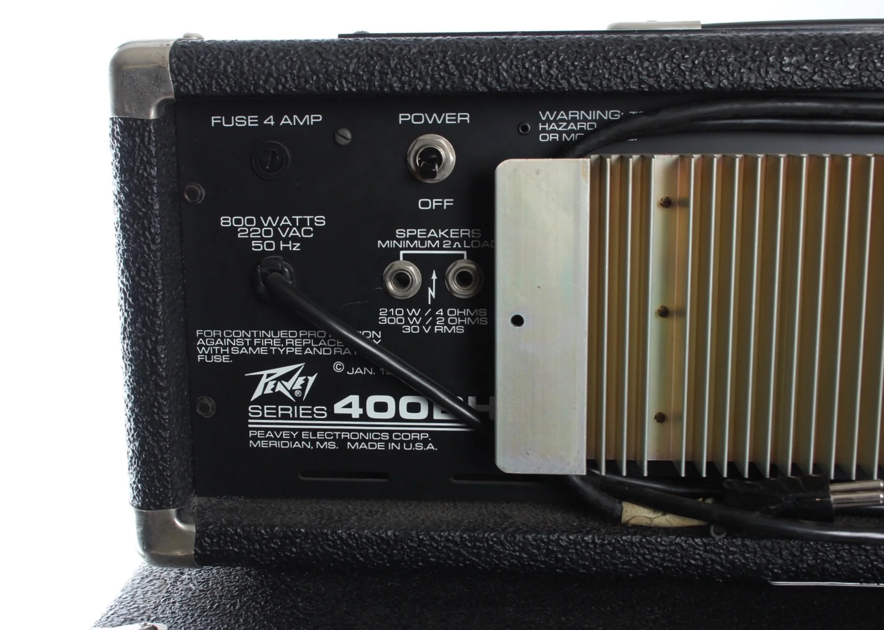 1980 Peavey 400 Bass Power Pak Mark III w/ 2x15" cabinet - Image 6