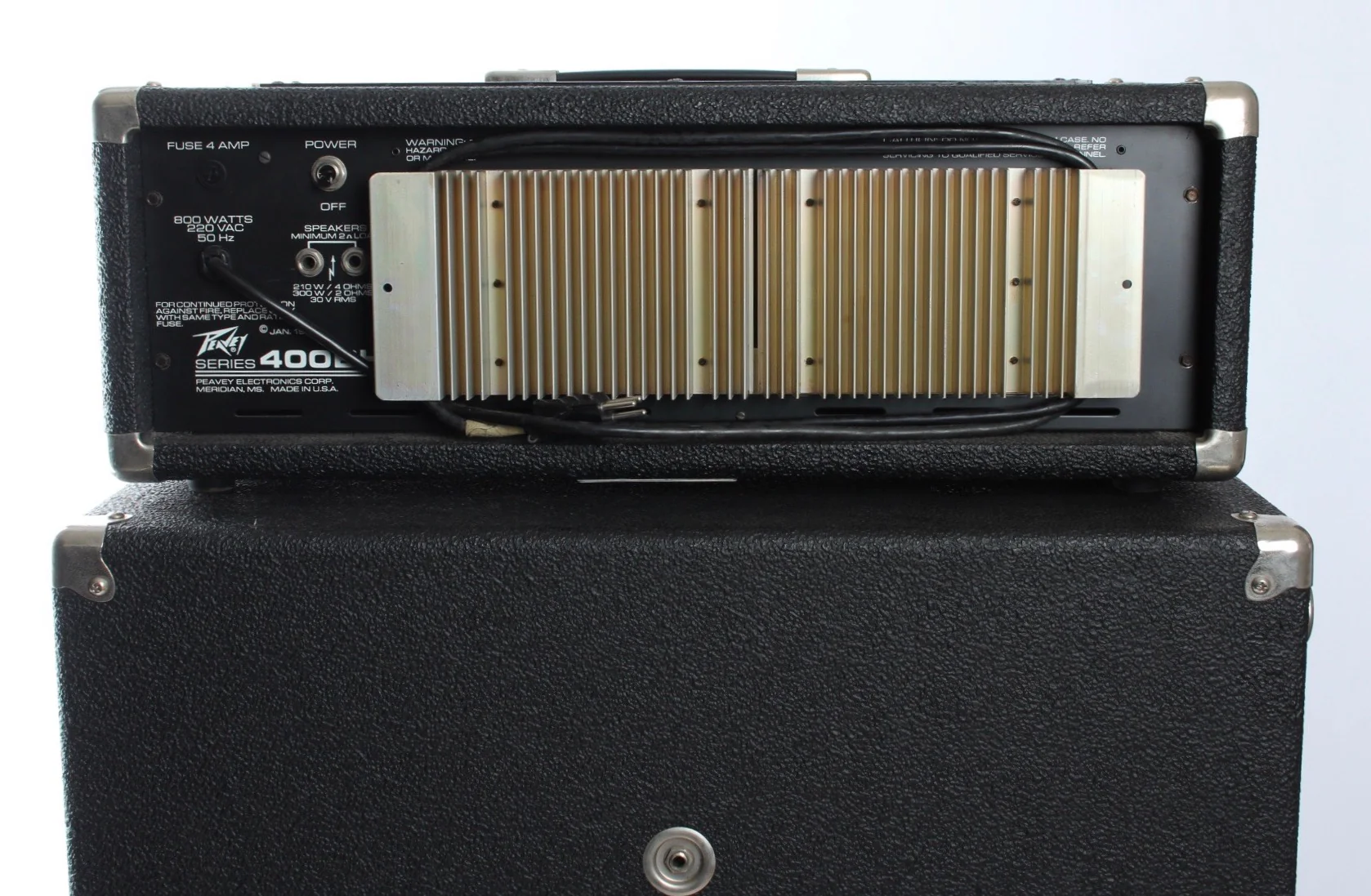 1980 Peavey 400 Bass Power Pak Mark III w/ 2x15" cabinet - Image 7