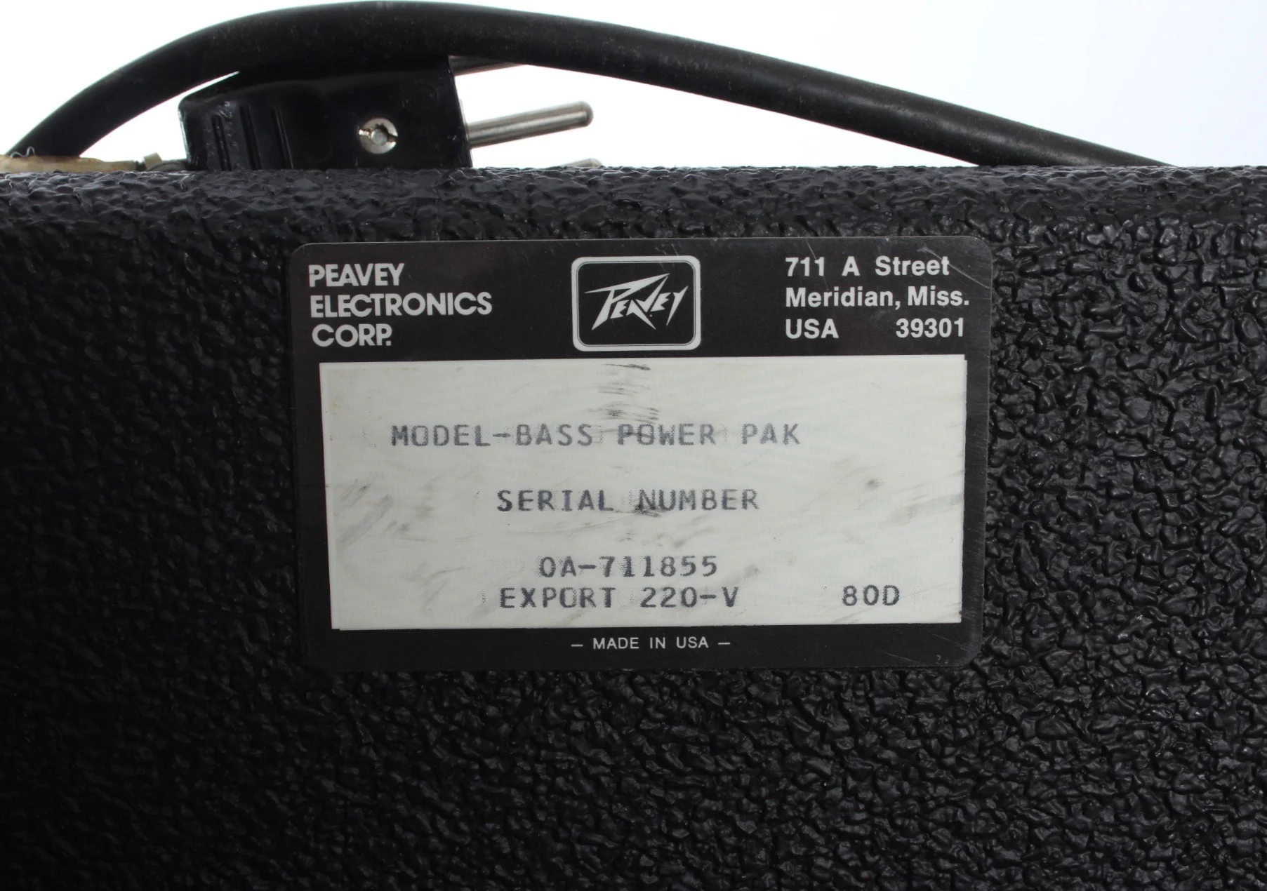 1980 Peavey 400 Bass Power Pak Mark III w/ 2x15" cabinet - Image 8
