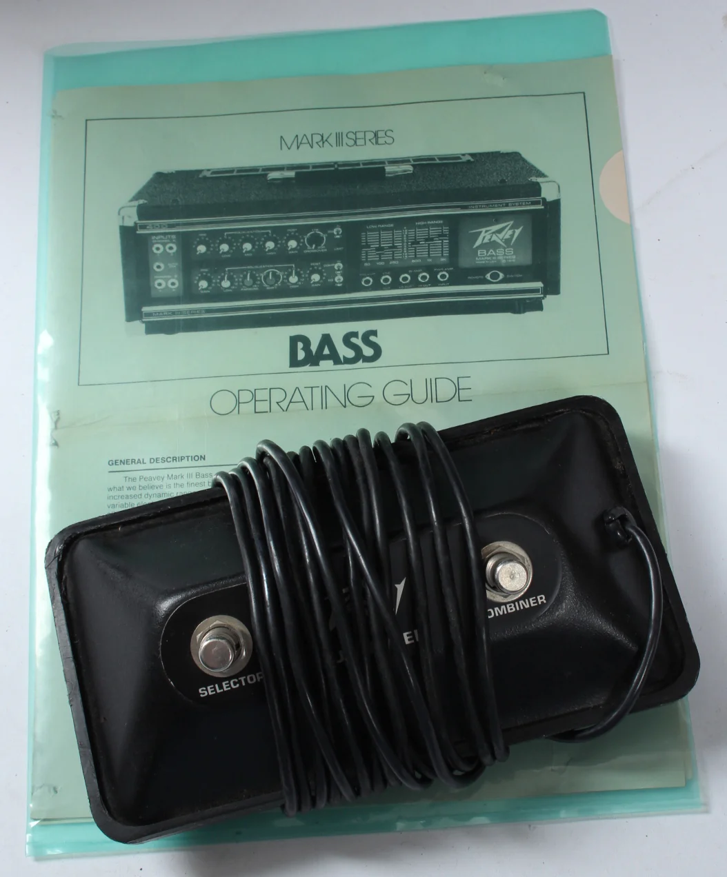 1980 Peavey 400 Bass Power Pak Mark III w/ 2x15" cabinet - Image 9